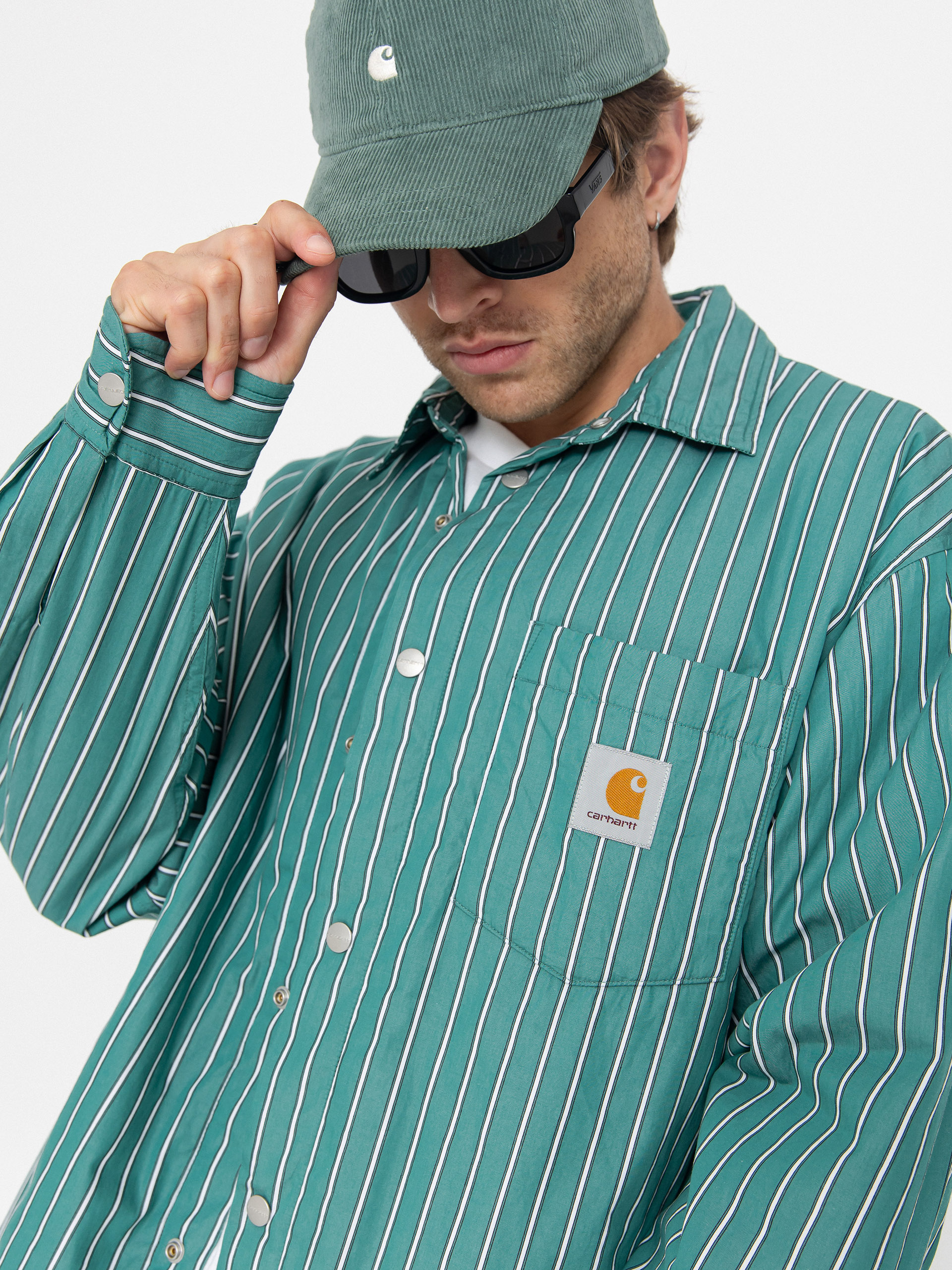 Carhartt WIP Jacke Grimsby (grimsby stripe/saguaro)