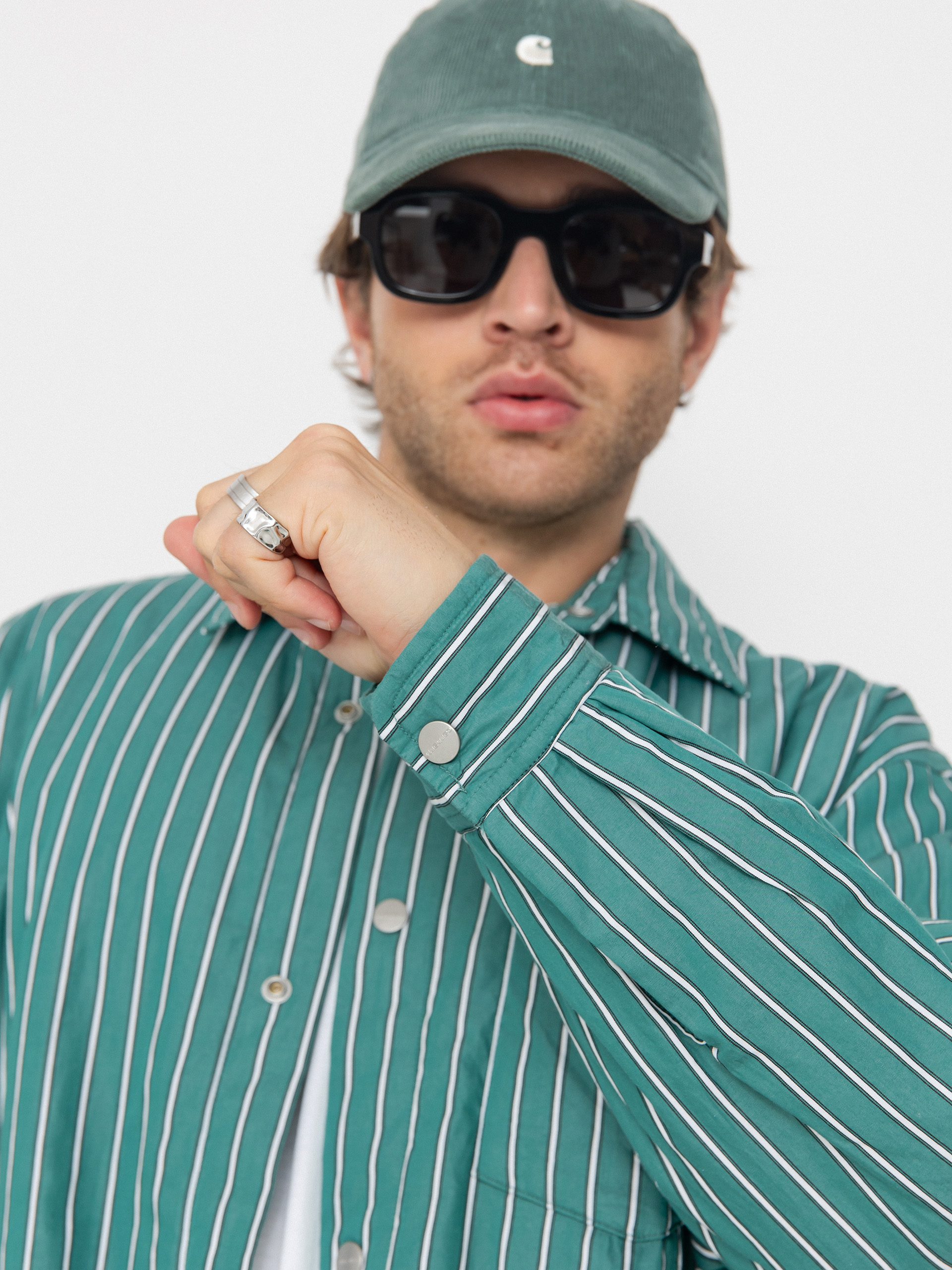 Carhartt WIP Jacke Grimsby (grimsby stripe/saguaro)