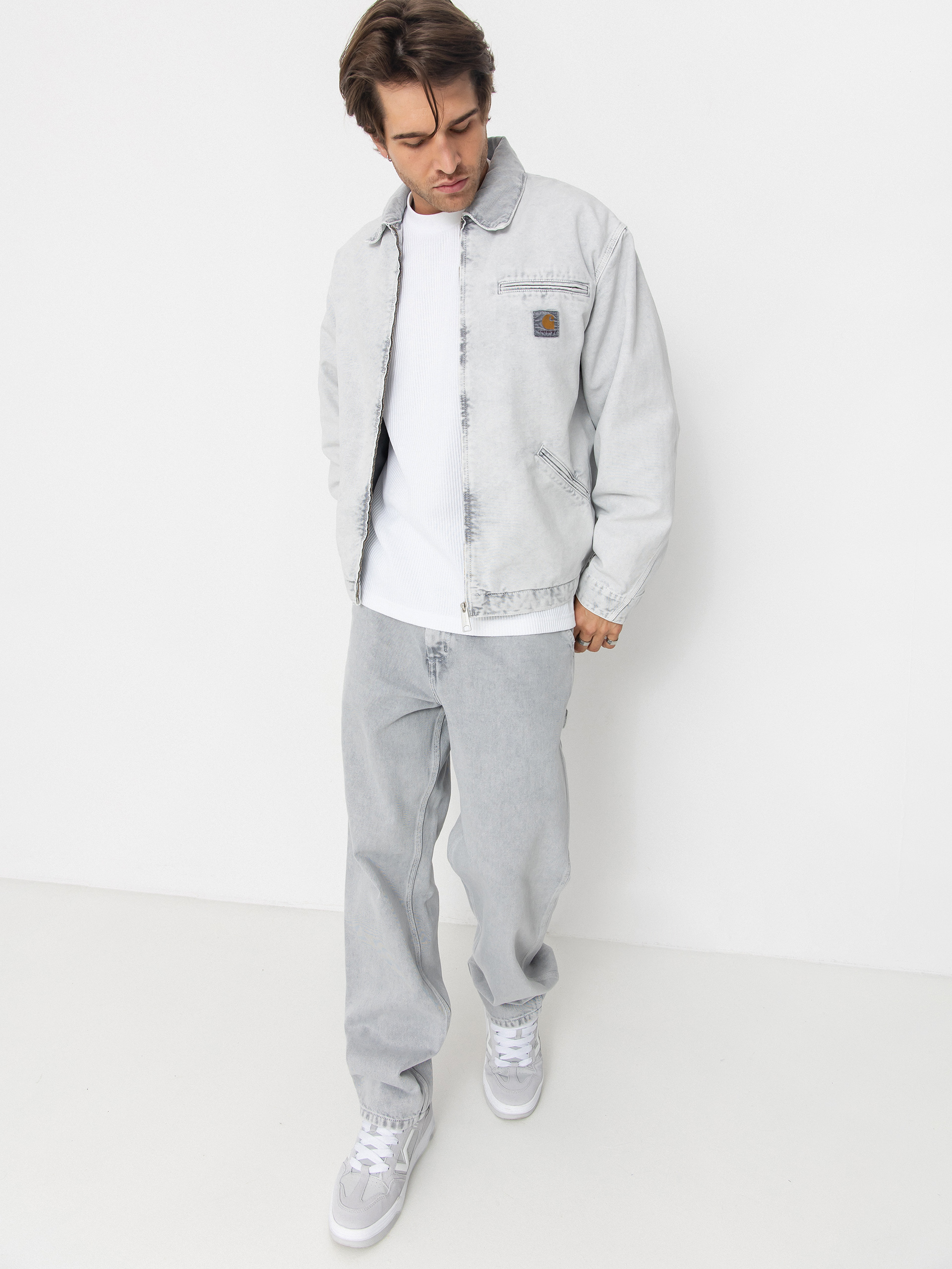 Carhartt WIP Jacket OG Detroit - grey (black/black/chalk wash)