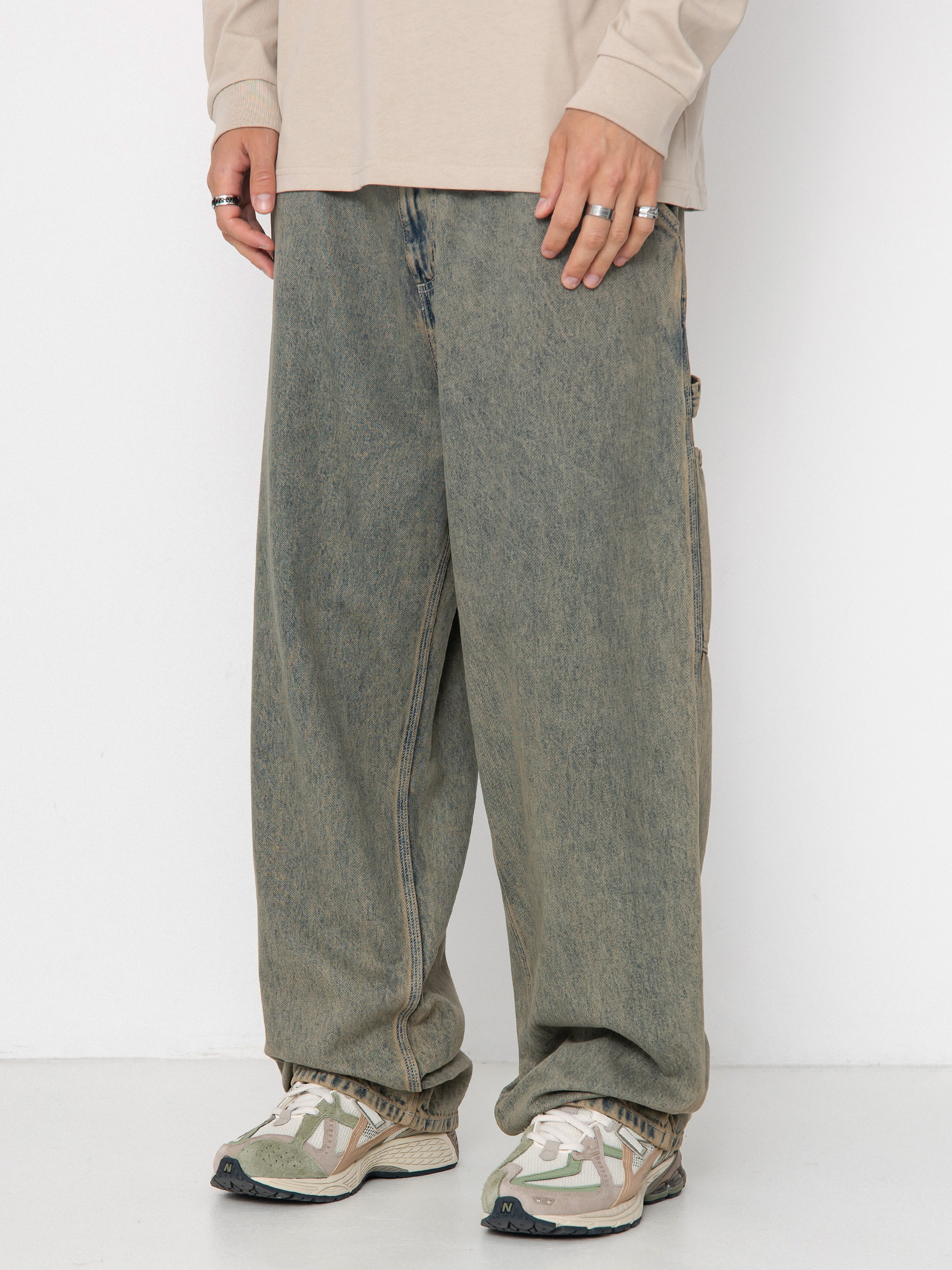 Carhartt WIP Pants OG Single Knee - green (blue/leather/garment dyed)