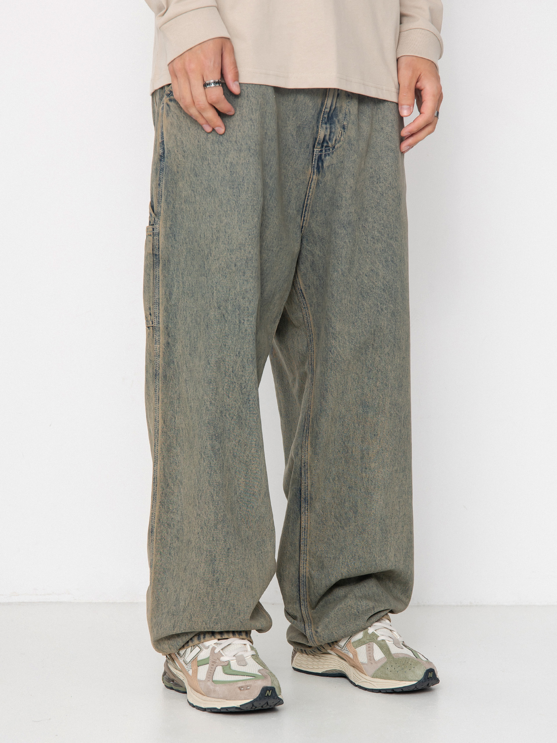 Carhartt WIP Pants OG Single Knee - green (blue/leather/garment dyed)