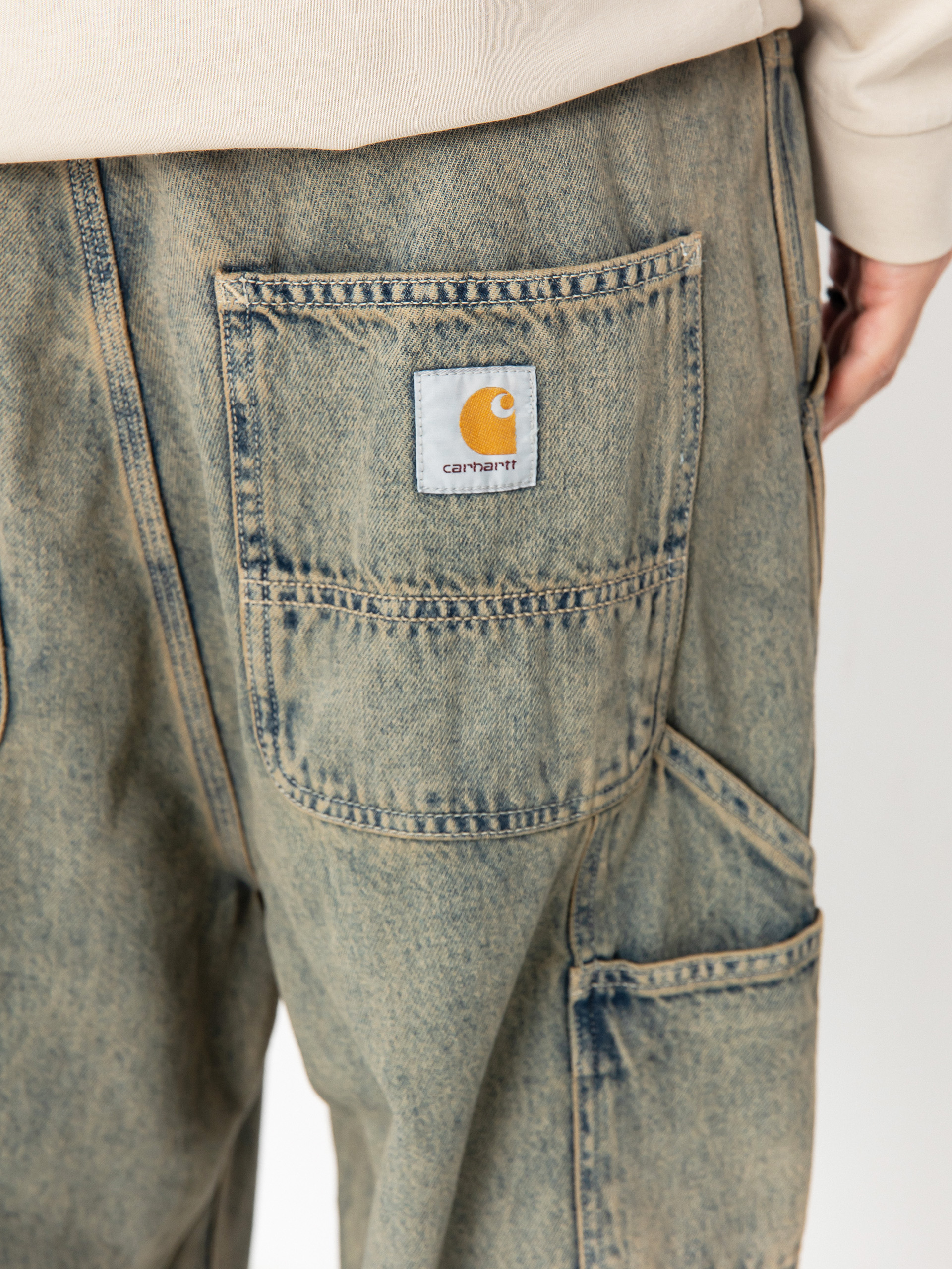 Carhartt WIP Pants OG Single Knee (blue/leather/garment dyed)
