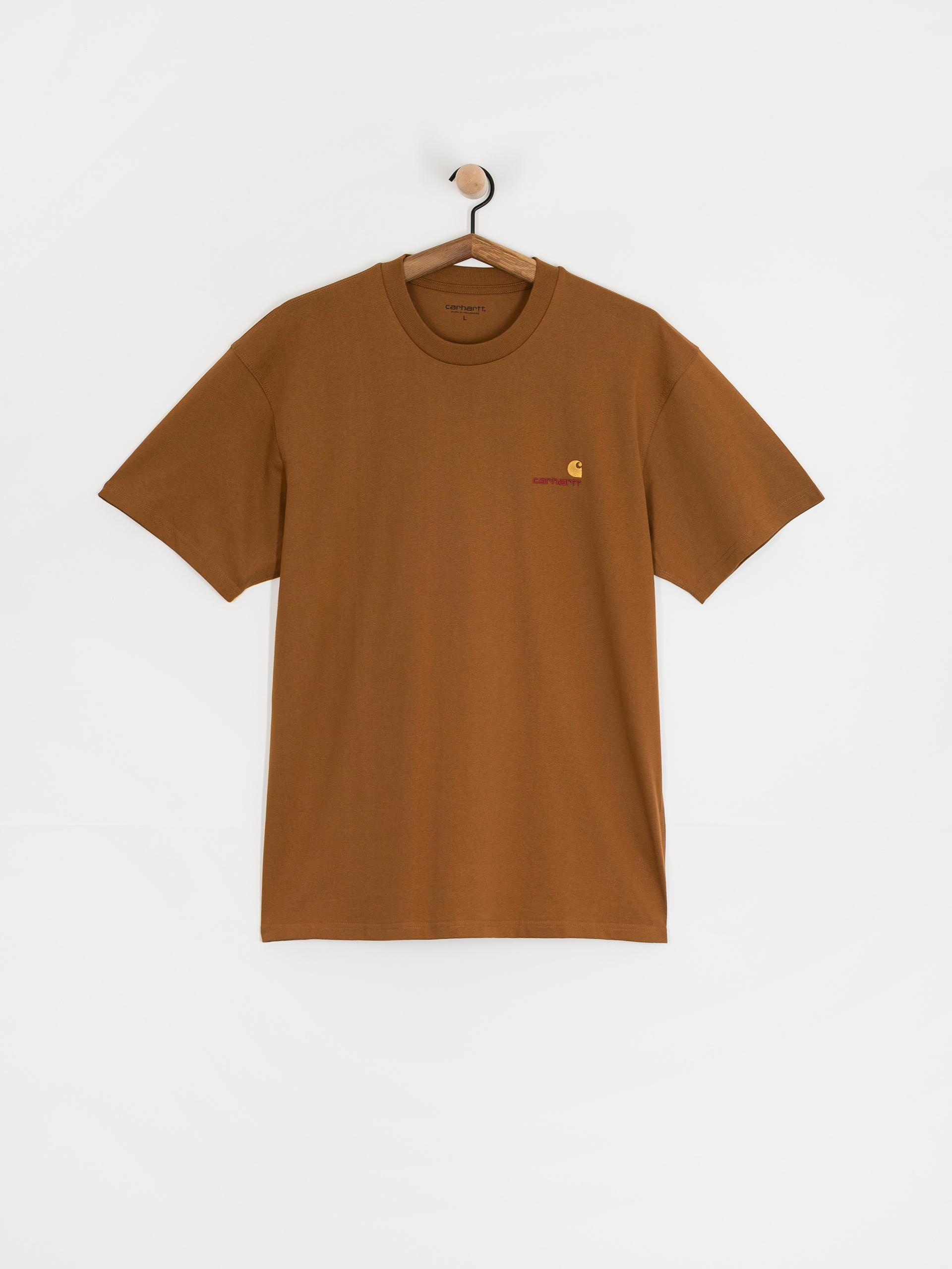 Carhartt WIP T-Shirt American Script (hamilton brown)