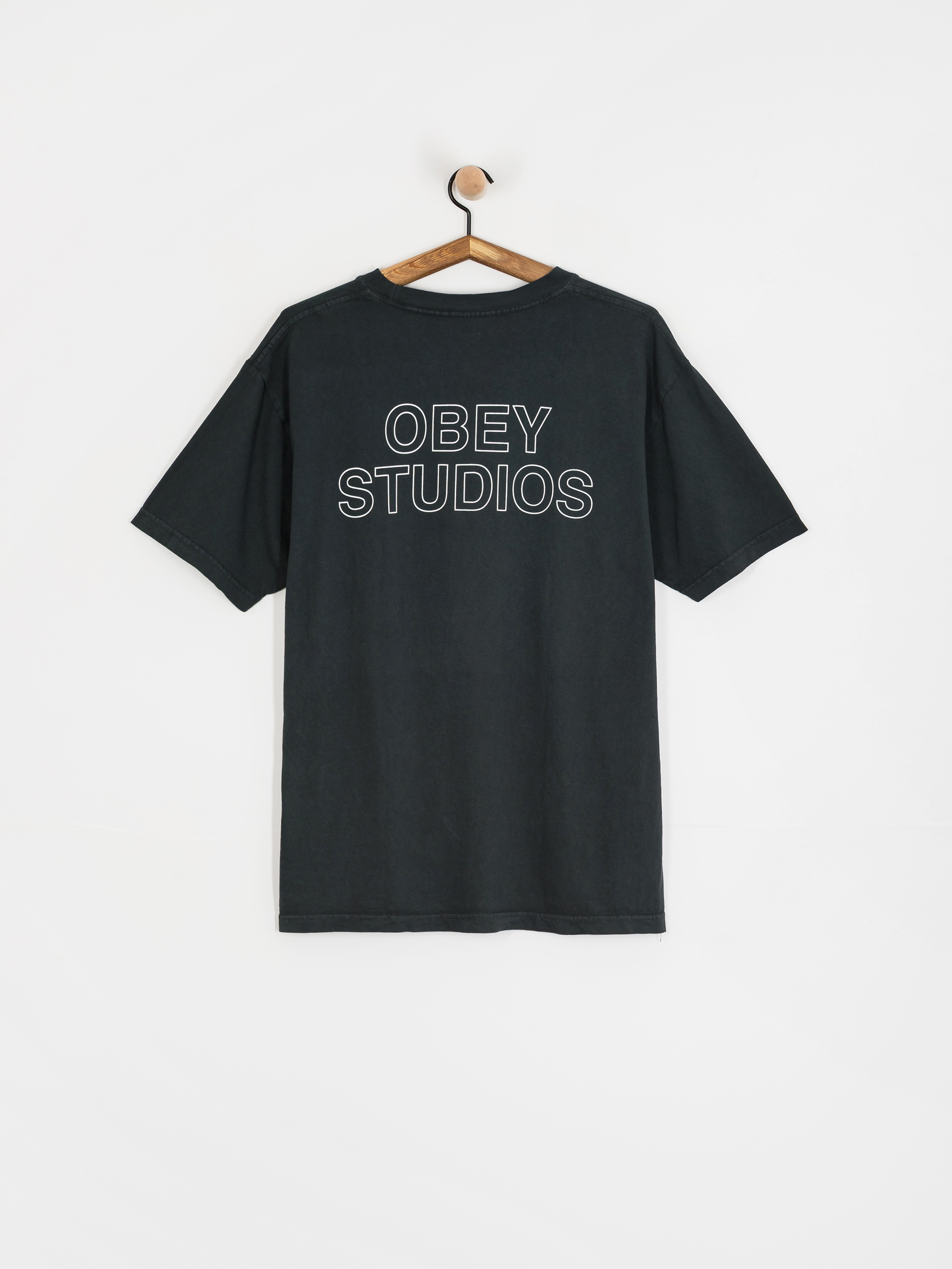 OBEY Obey Studios Outline T-Shirt (pigment true vintage black)