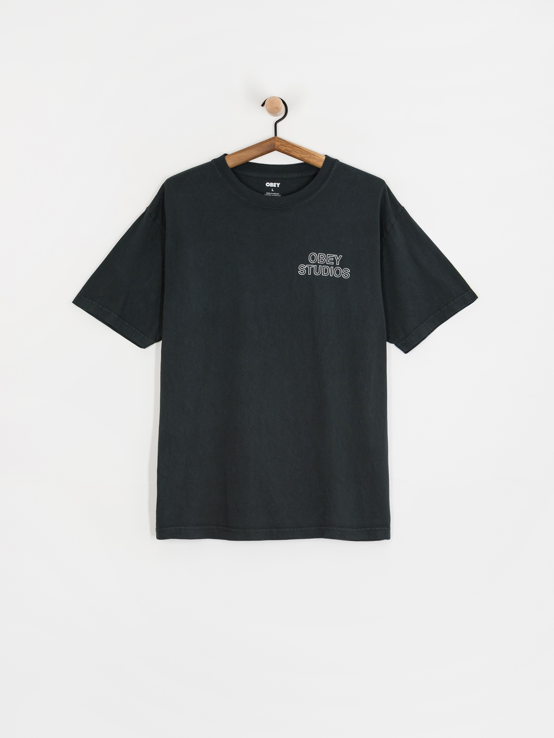 OBEY Obey Studios Outline T-Shirt (pigment true vintage black)