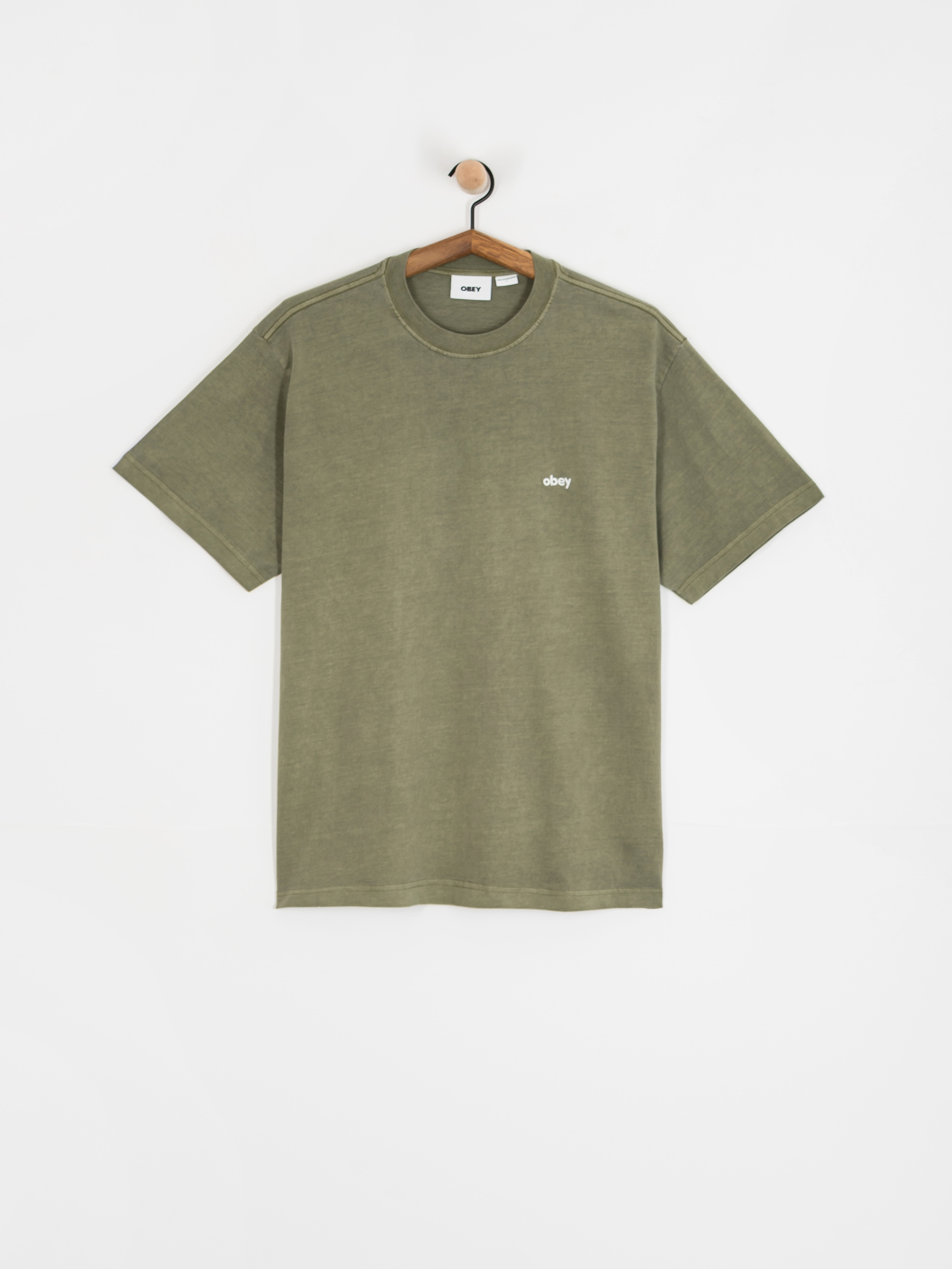 OBEY Lowercase Pigment T-Shirt (pigment deep lichen green)