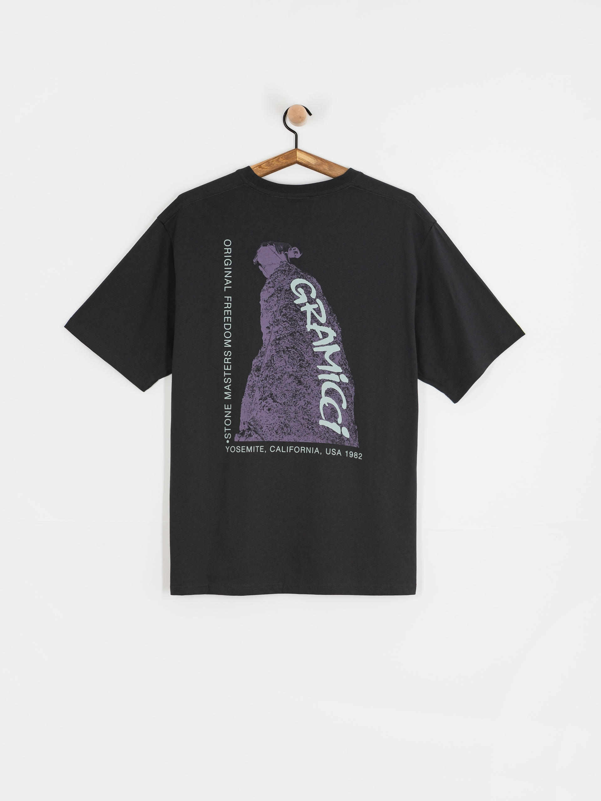 Gramicci T-Shirt Stonemasters (vintage black)