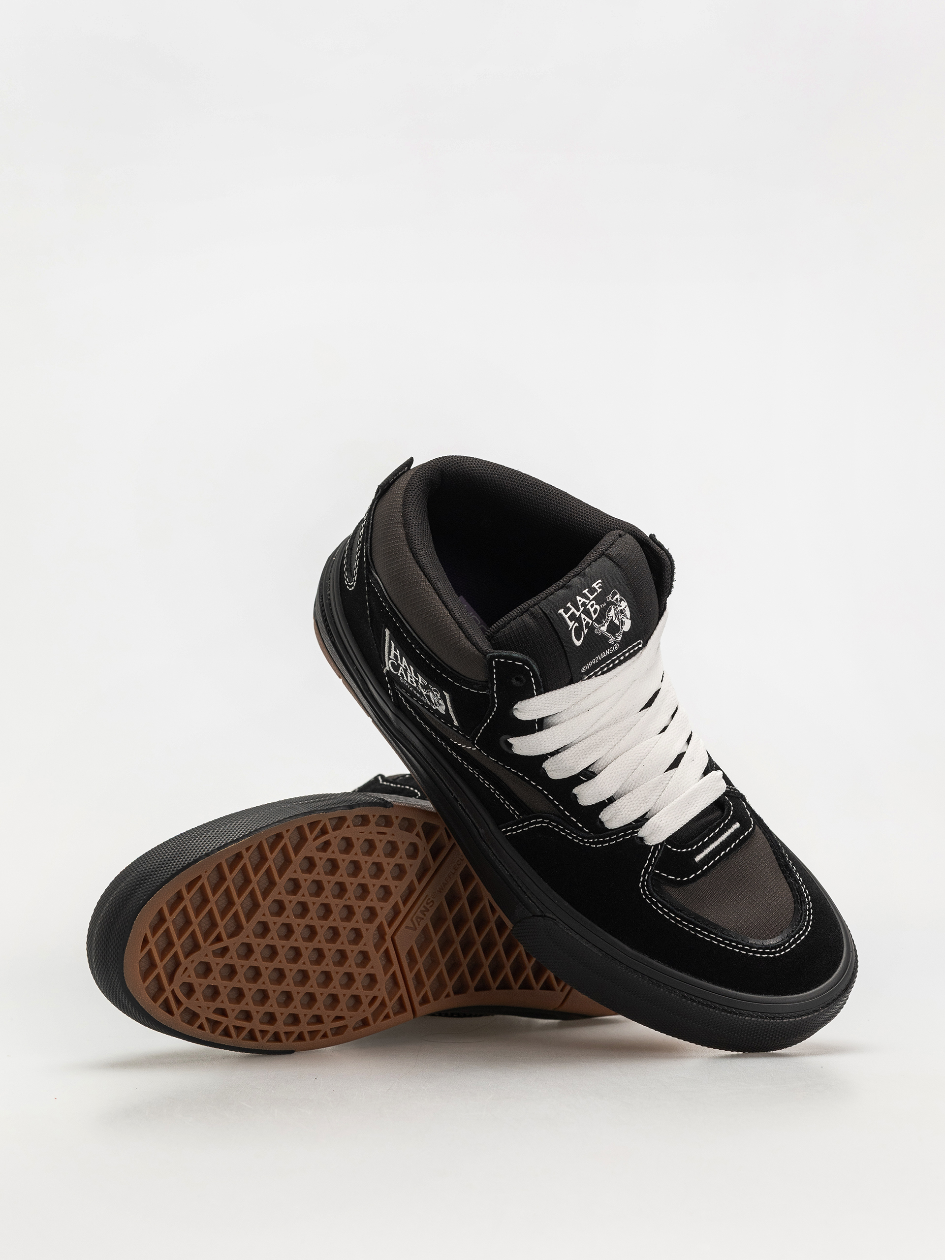 Vans Skate Half Cab Wafflecup Schuhe (black/asphalt)