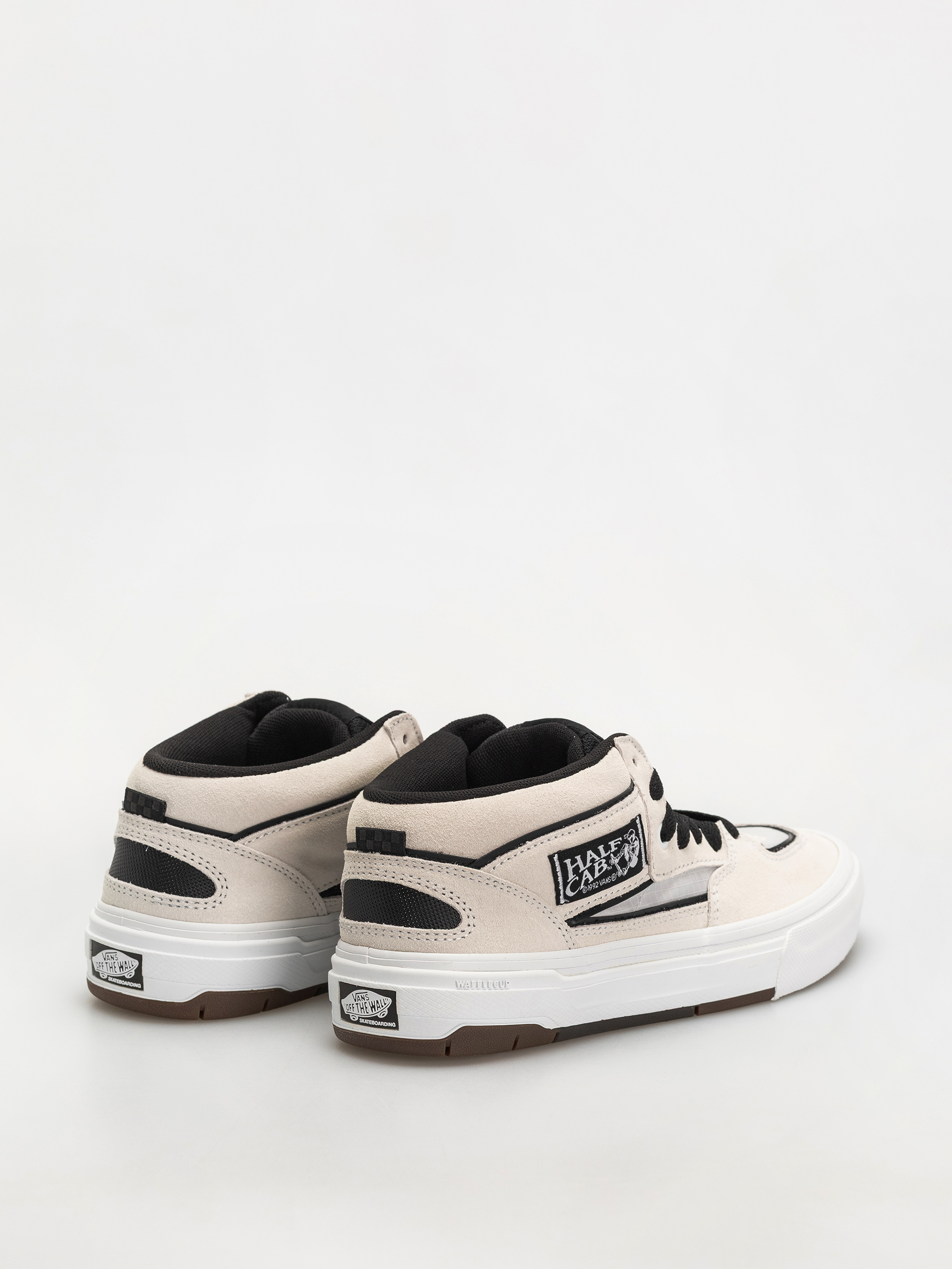 Vans Skate Half Cab Wafflecup Shoes (white/black)