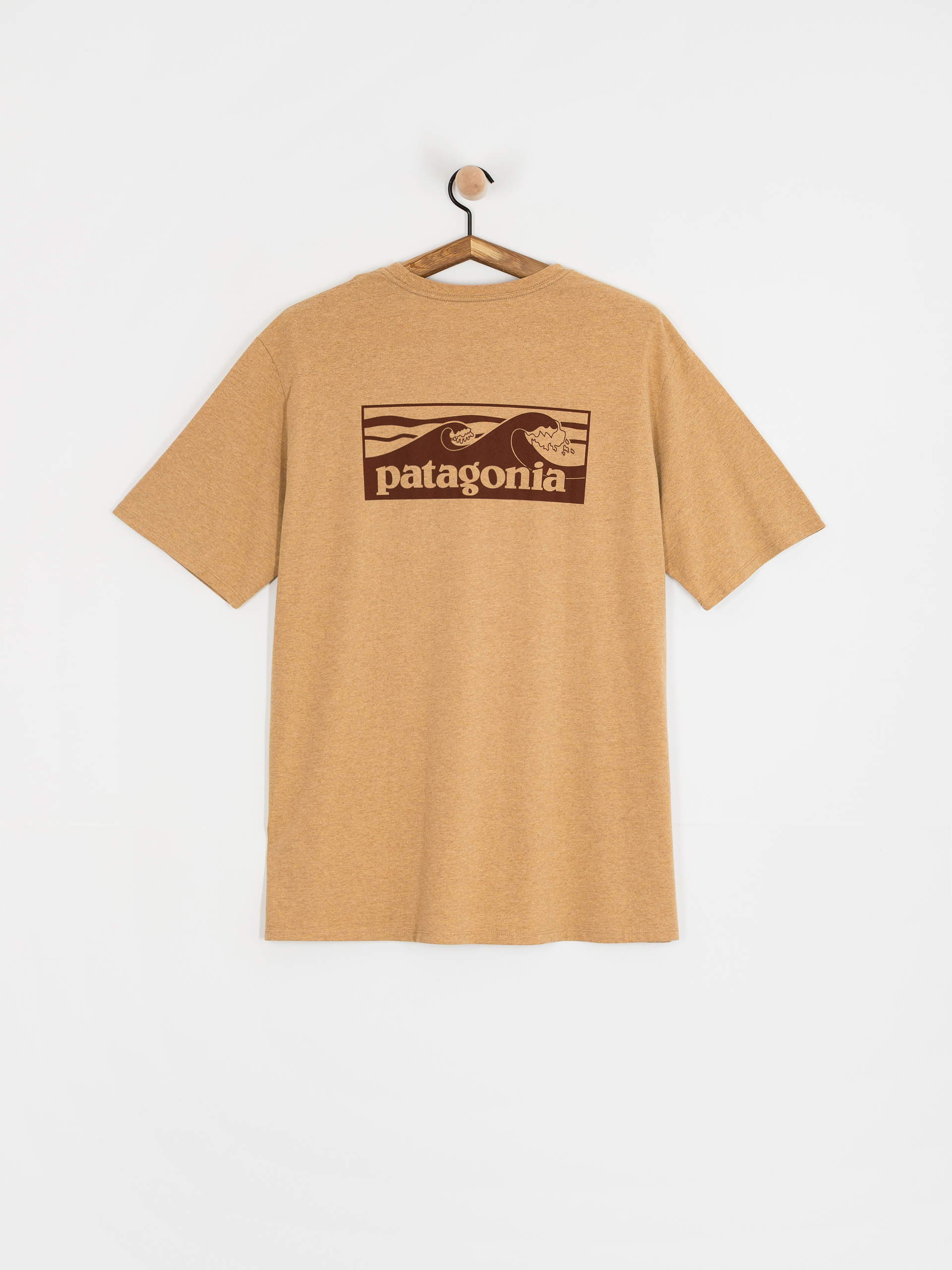 Patagonia T-Shirt Boardshort Logo Pocket Responsibili (talon gold)