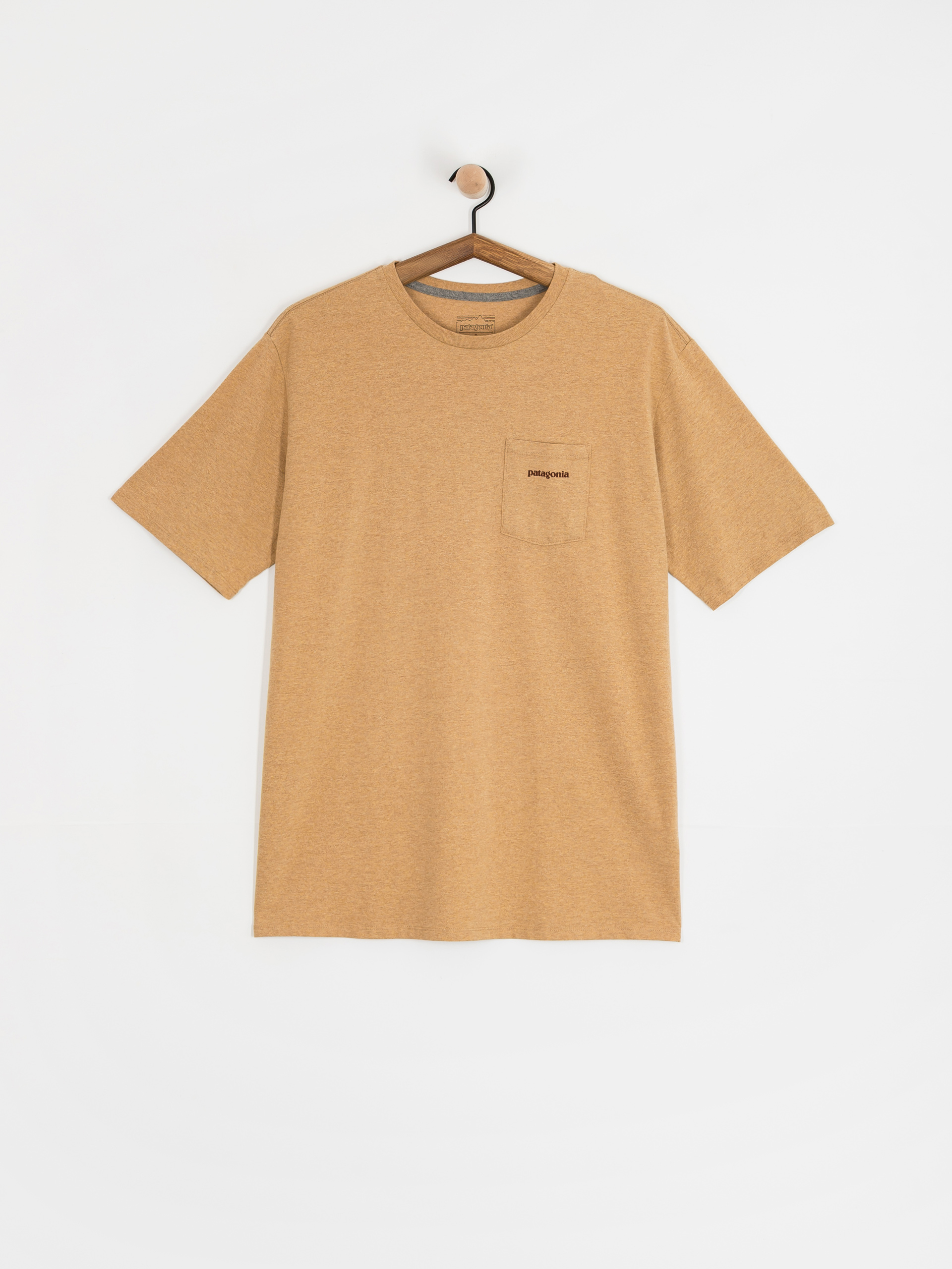 Patagonia T-Shirt Boardshort Logo Pocket Responsibili (talon gold)