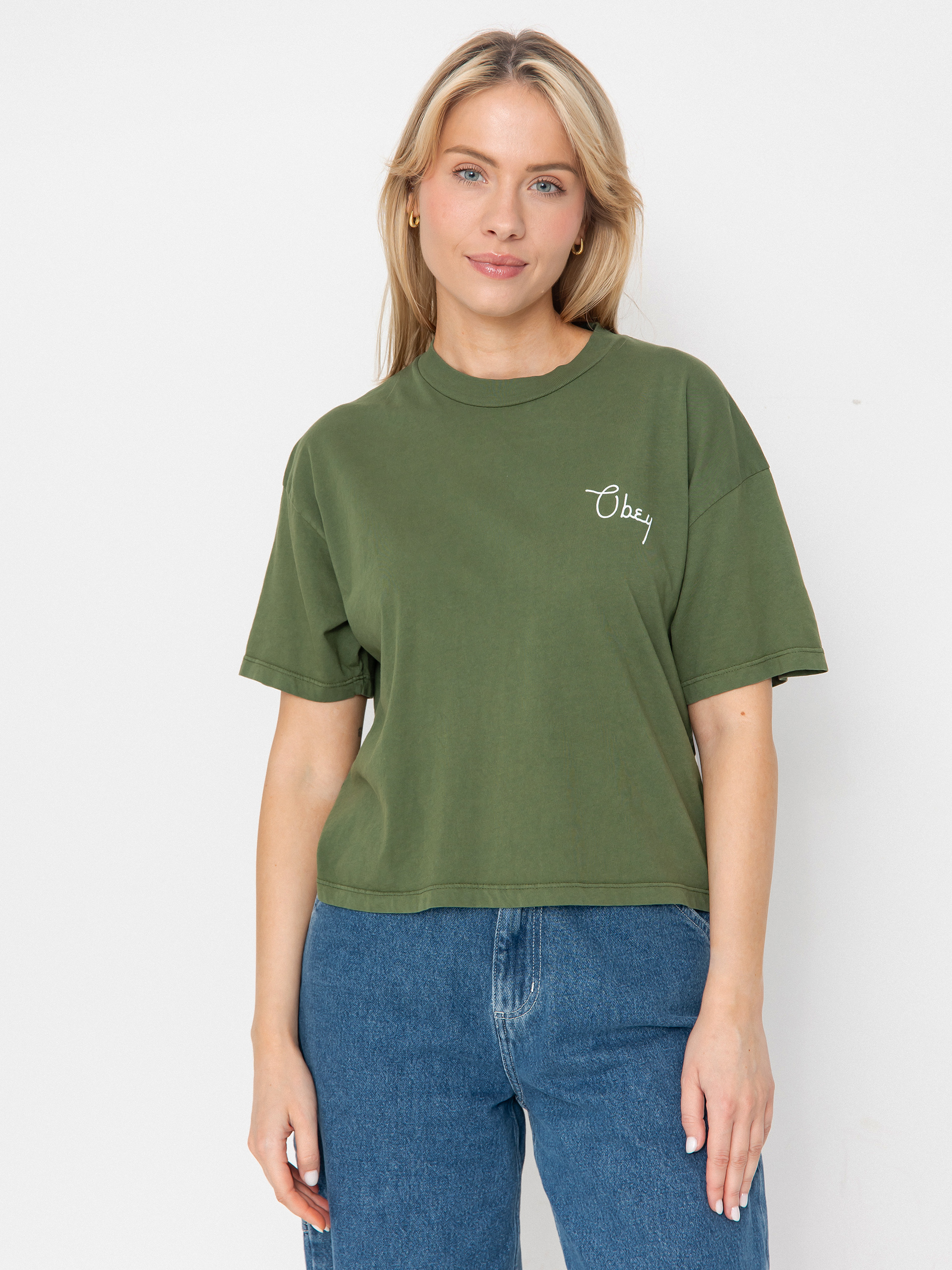 OBEY Obey Scripty Cities Wmn T-Shirt (bronze green)