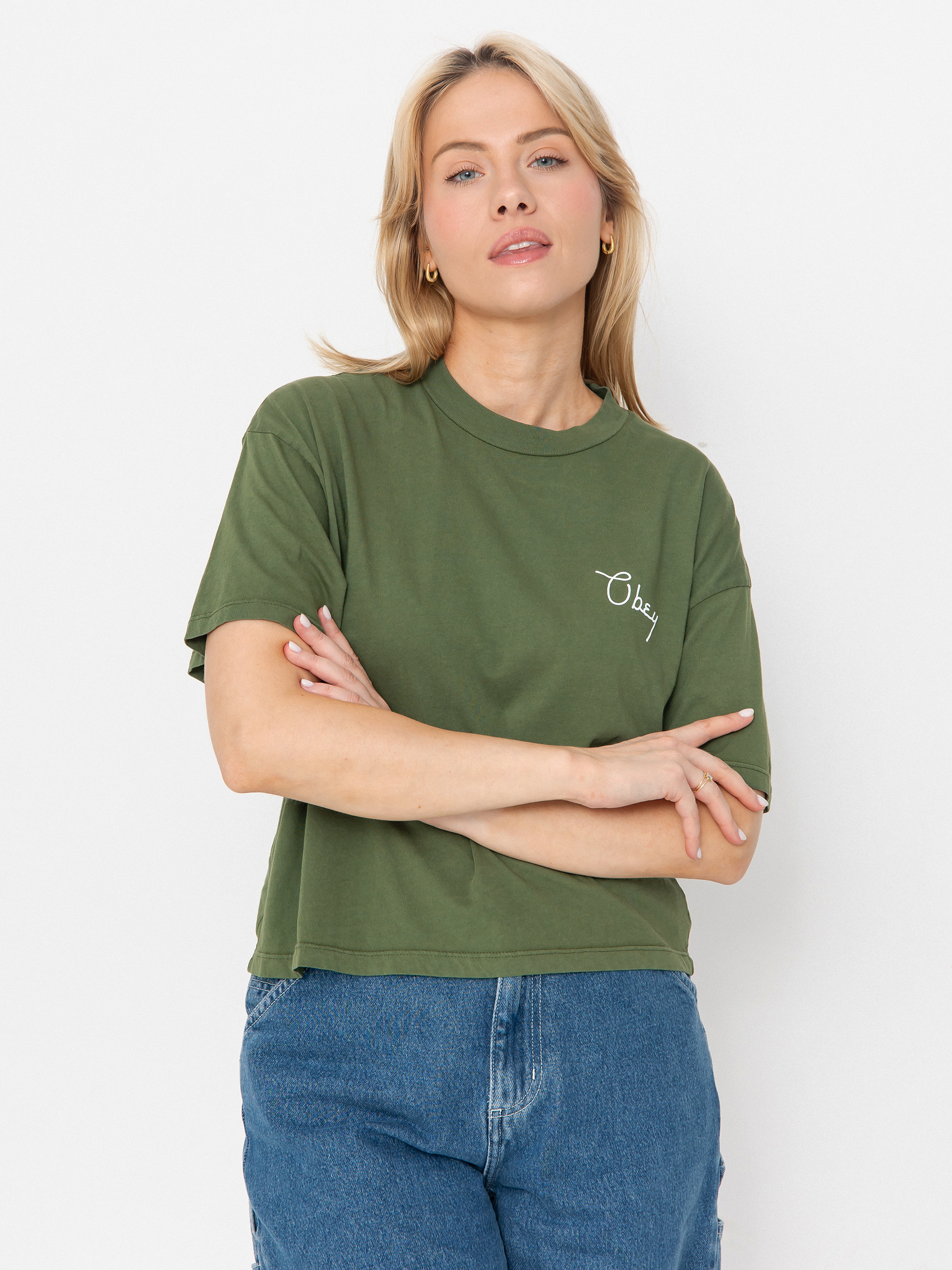 OBEY Obey Scripty Cities Wmn T-Shirt (bronze green)