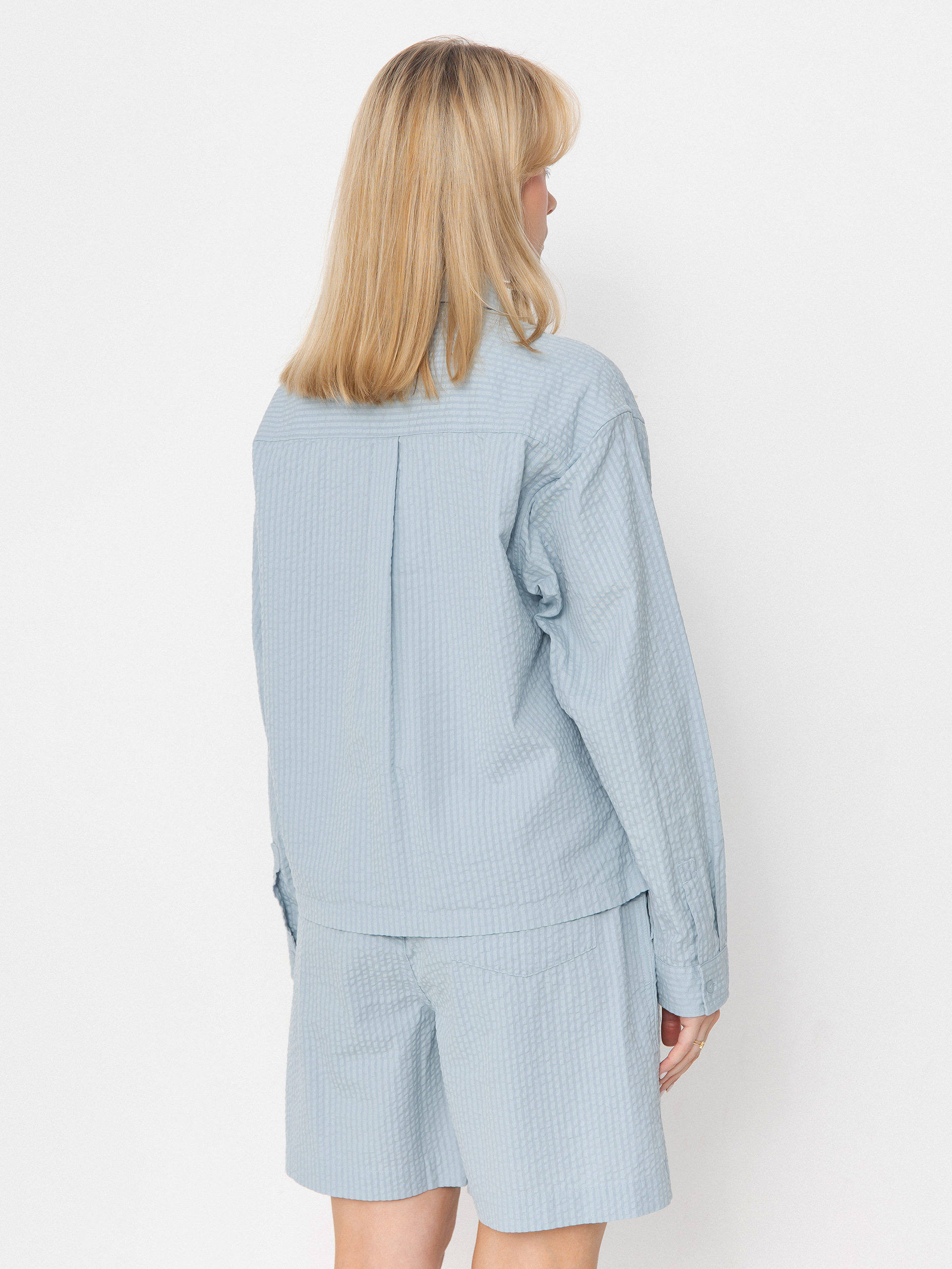 Carhartt WIP Toland Wmn Shirt (toland stripe/blue fog)