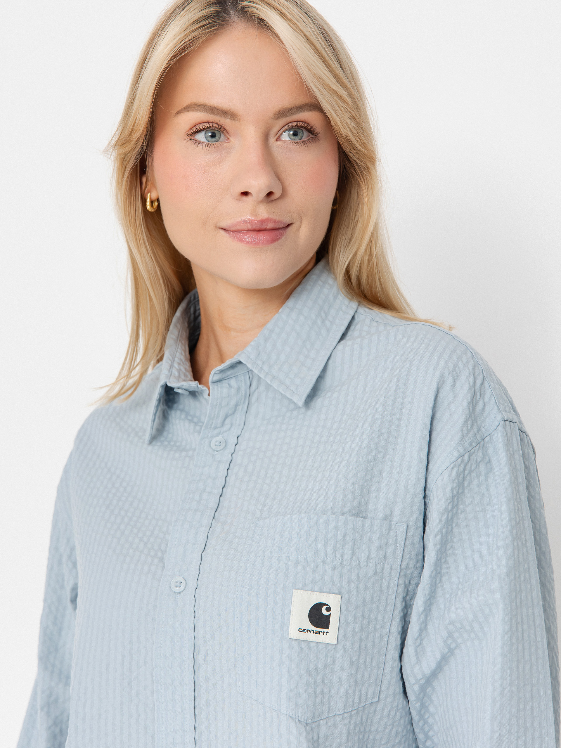 Carhartt WIP Toland Wmn Hemd (toland stripe/blue fog)