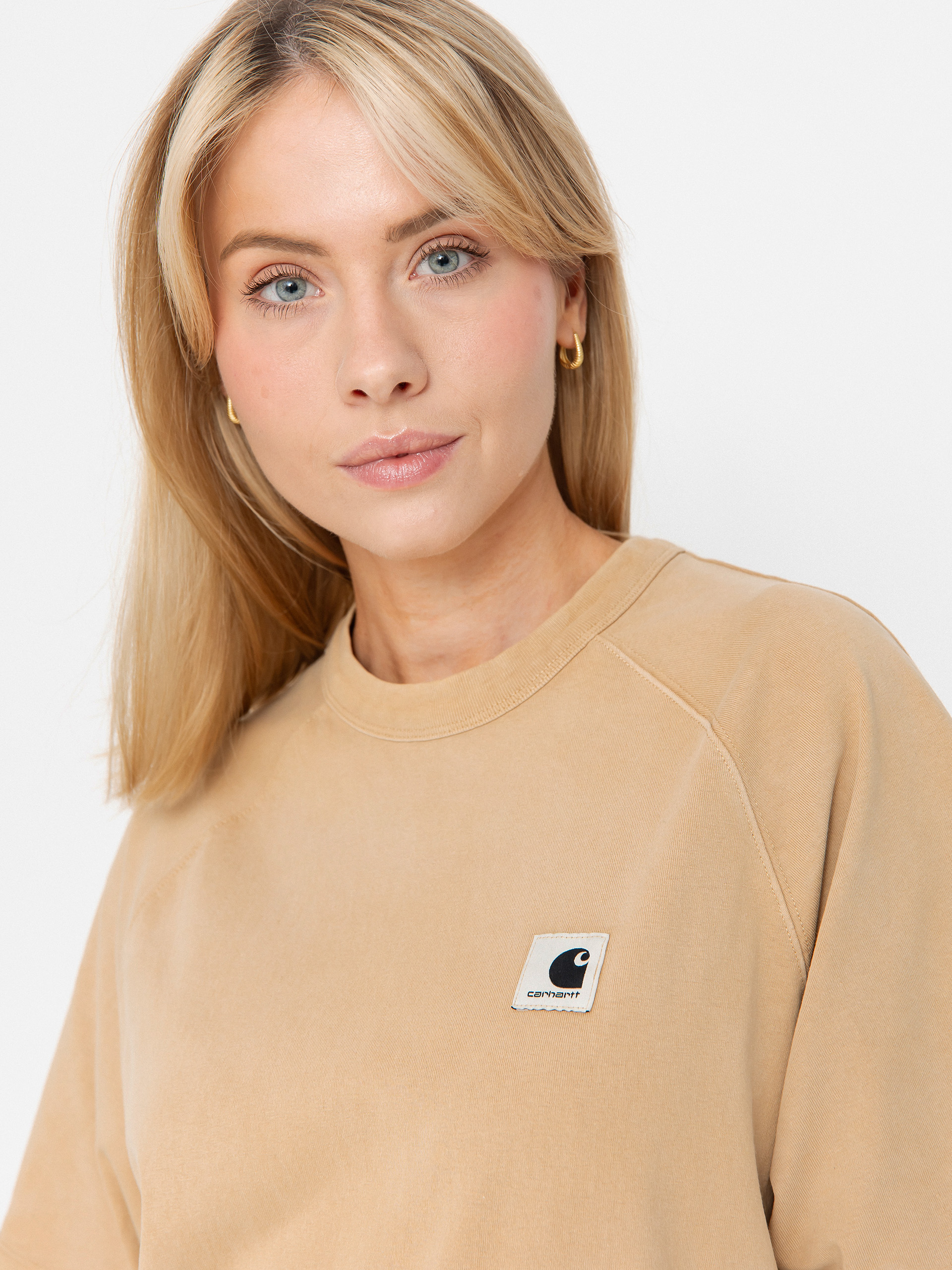 Carhartt WIP Hudson Wmn T-Shirt (dusty h brown/chalk wash)