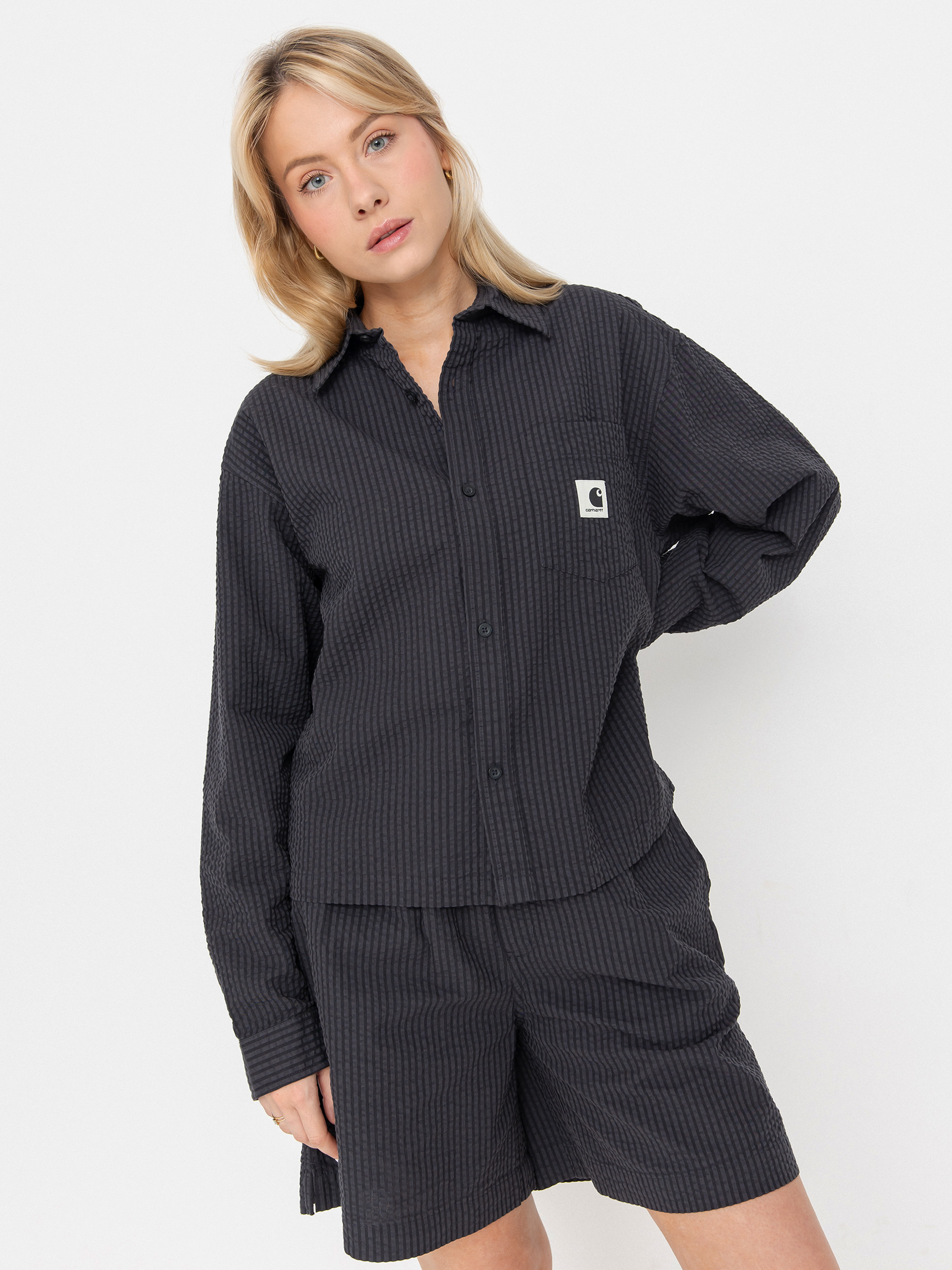 Carhartt WIP Toland Wmn Hemd (toland stripe/black)
