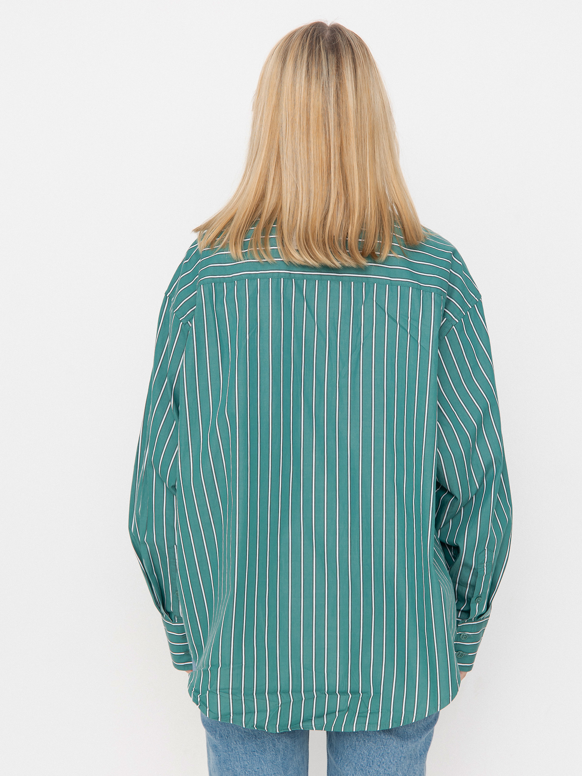 Carhartt WIP Grimsby Wmn Shirt (grimsby stripe/saguaro)