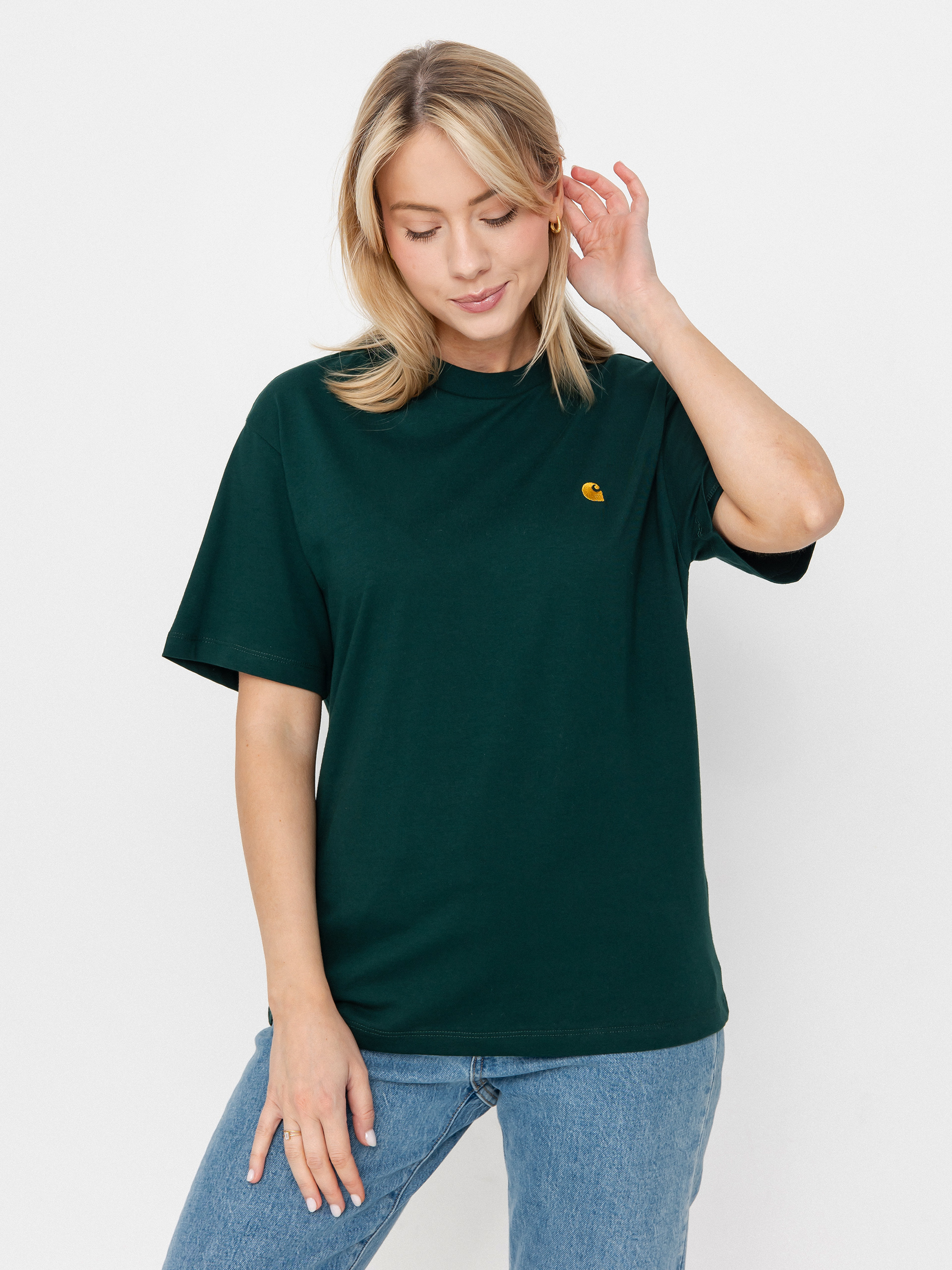 Carhartt WIP Chase Wmn T-Shirt (dark fir/gold)
