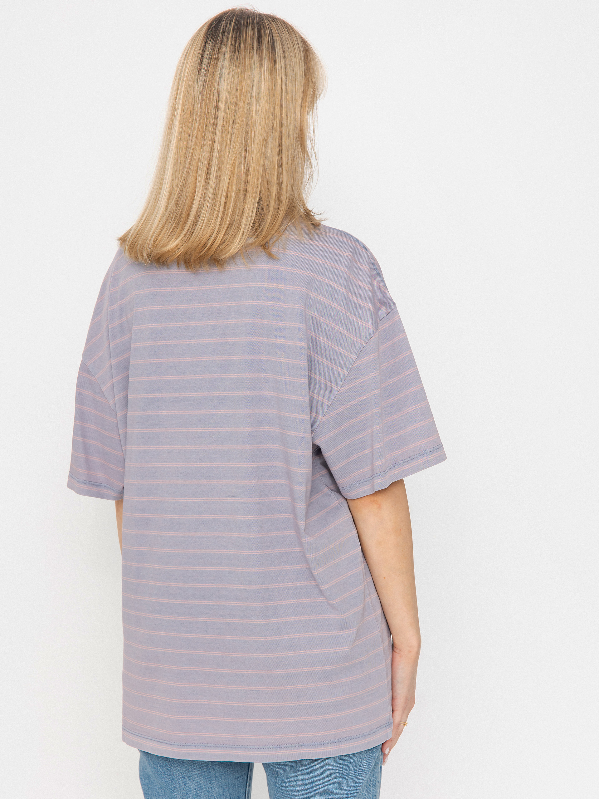 Carhartt WIP Brodina Wmn T-Shirt (brodina stripe/hortensia/indigo overdyed)