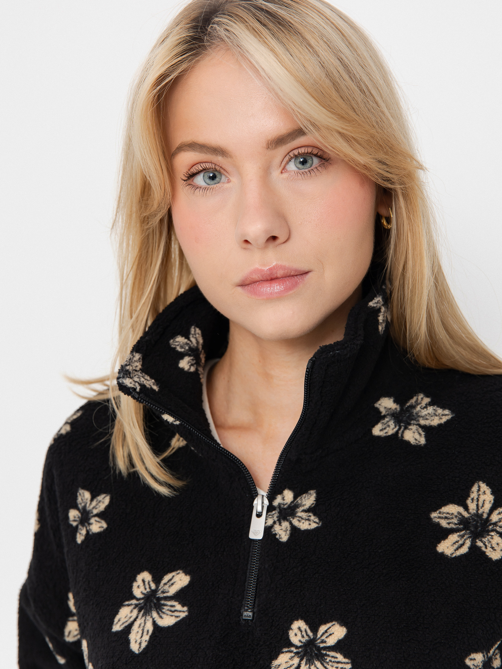 Damen Roxy Fleece Jacke Vl Live Out Loud (anthracite sol searcher big)