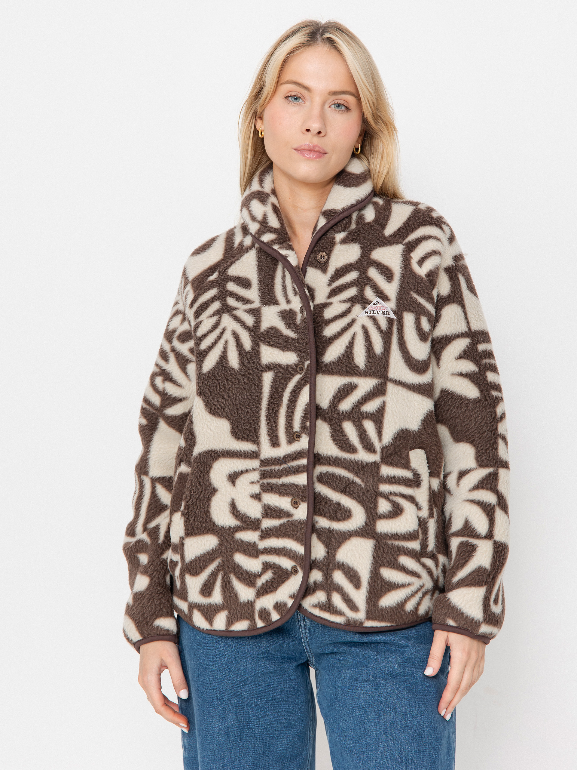 Quiksilver Fleece Chalok Sherpa Wmn - brown (chocolate brown