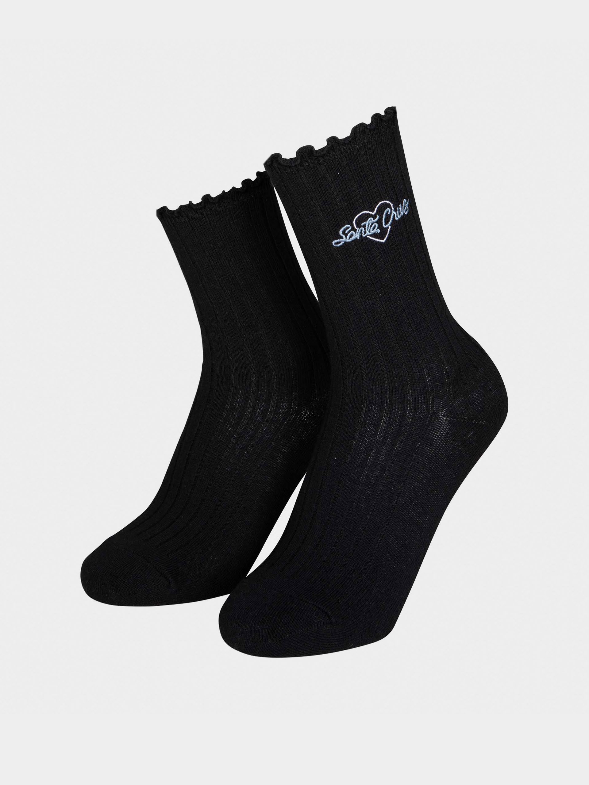 Santa Cruz Socken Love Script Socks 2pk Wmn (black & white)