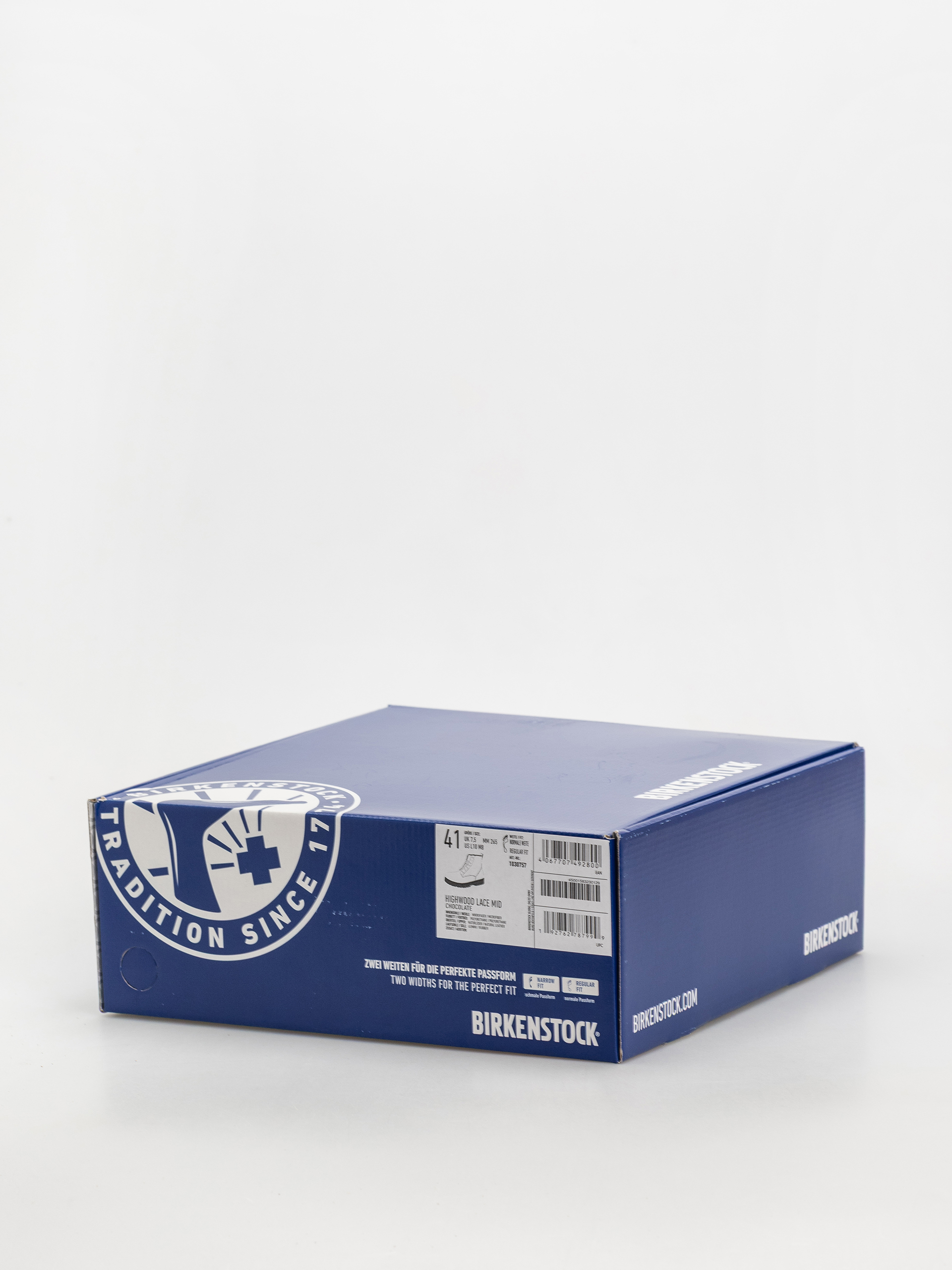 Birkenstock Shoes Highwood Lace Mid Natural Leather Regular (chocolate)