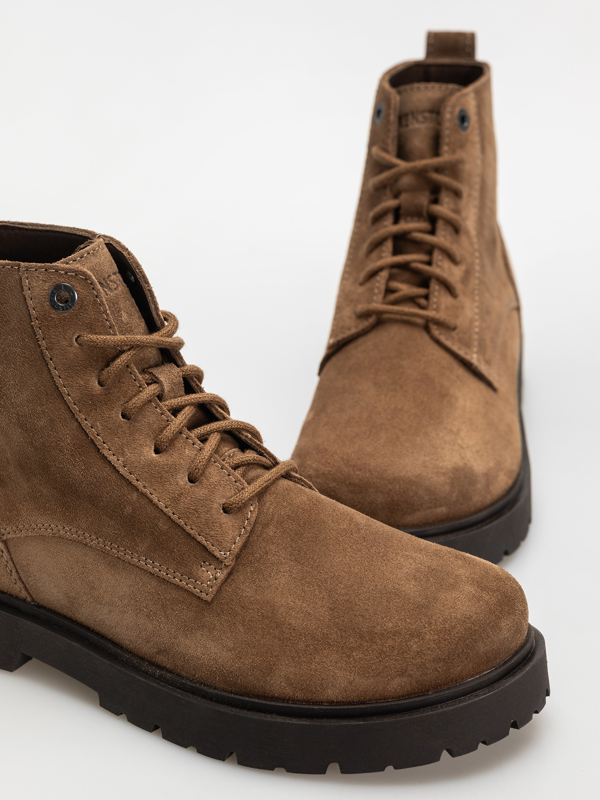 Birkenstock Schuhe Highwood Lace Mid Suede Leather Narrow Wmn (dark tea)