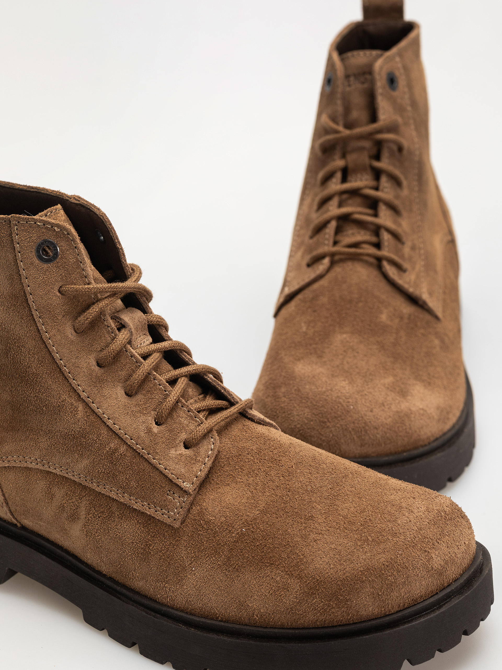 Birkenstock Schuhe Highwood Lace Mid Suede Leather Regular (dark tea)