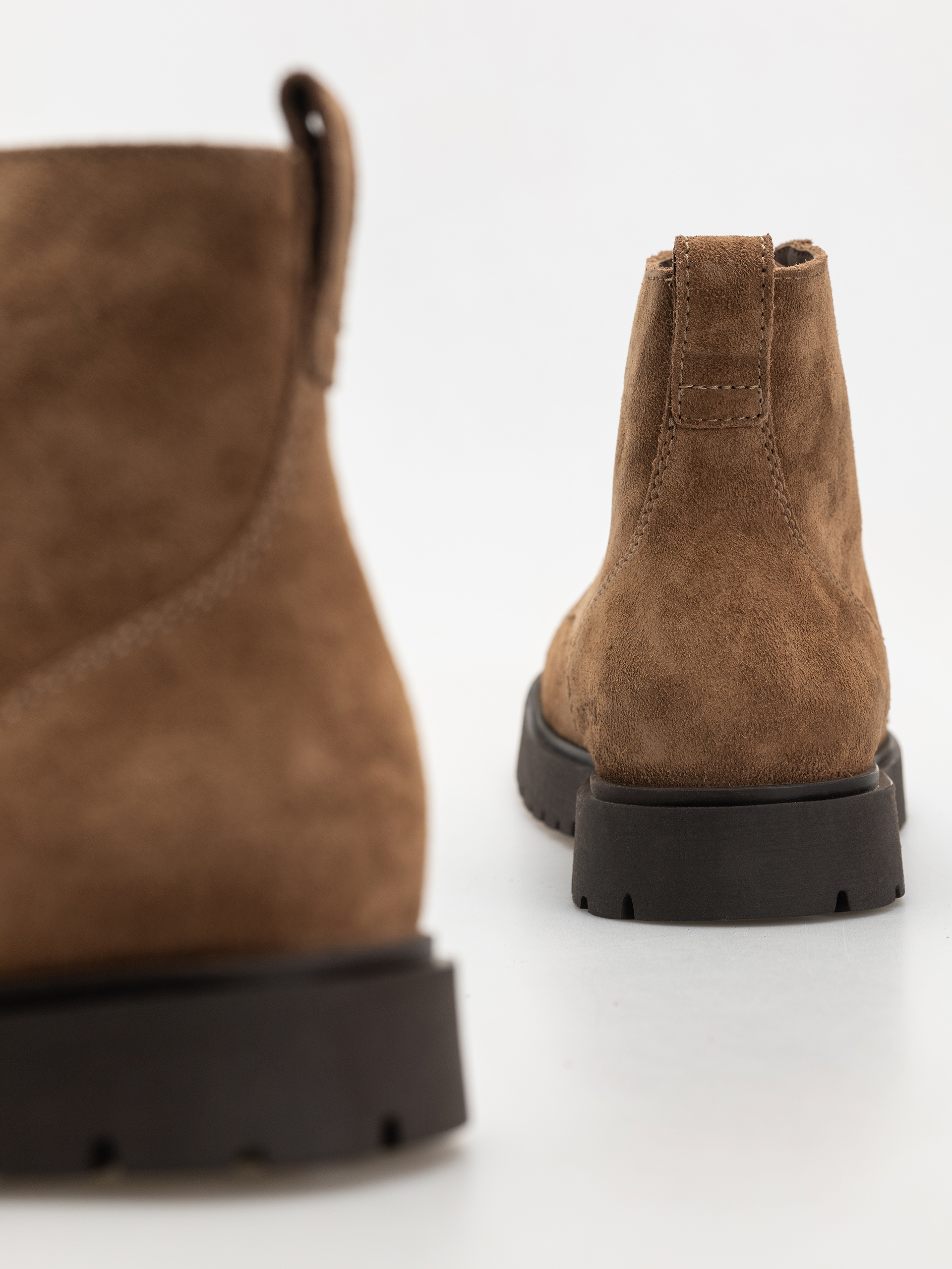 Birkenstock Shoes Highwood Lace Mid Suede Leather Regular (dark tea)