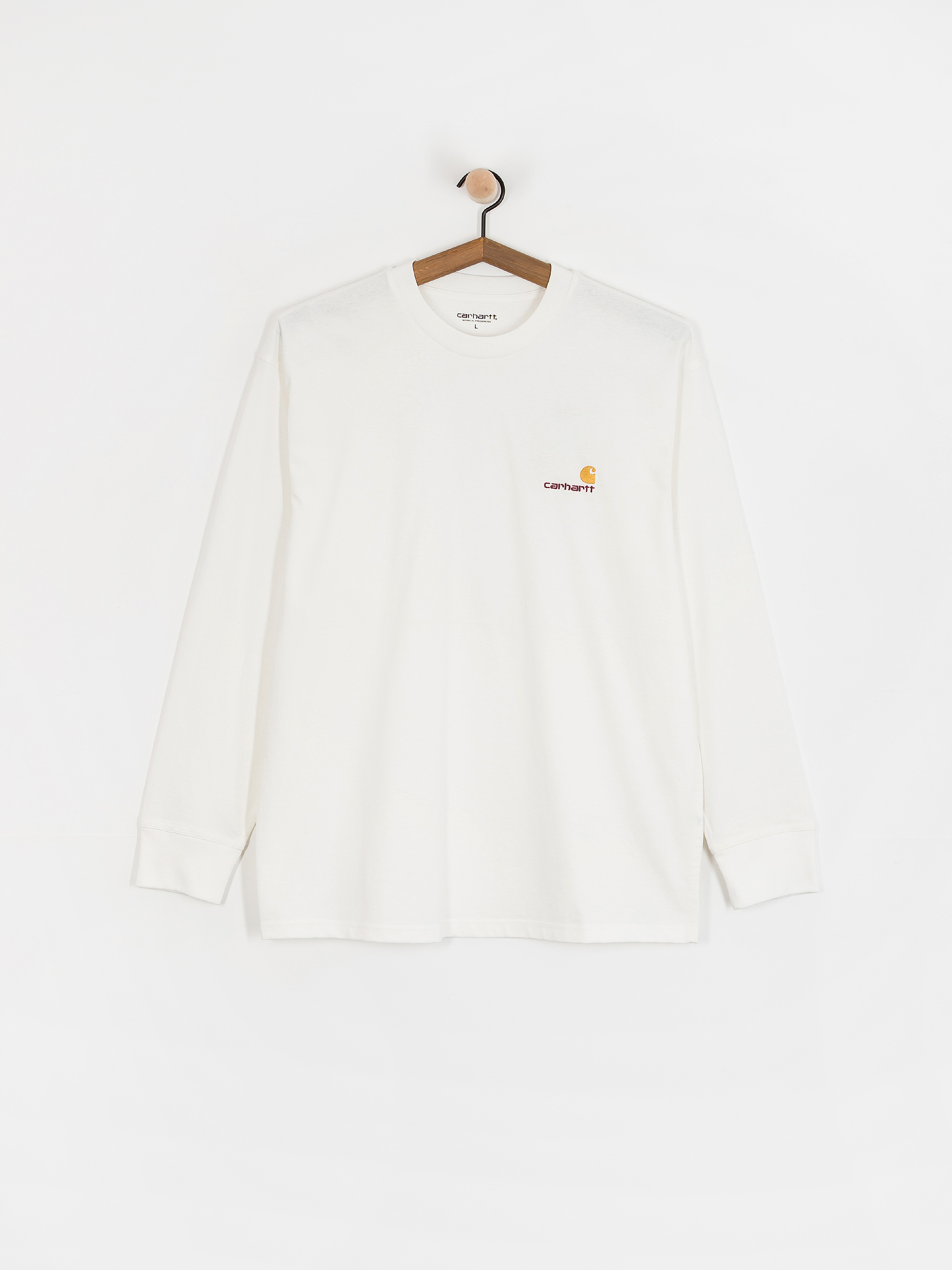 Carhartt WIP Longsleeve American Script (white)