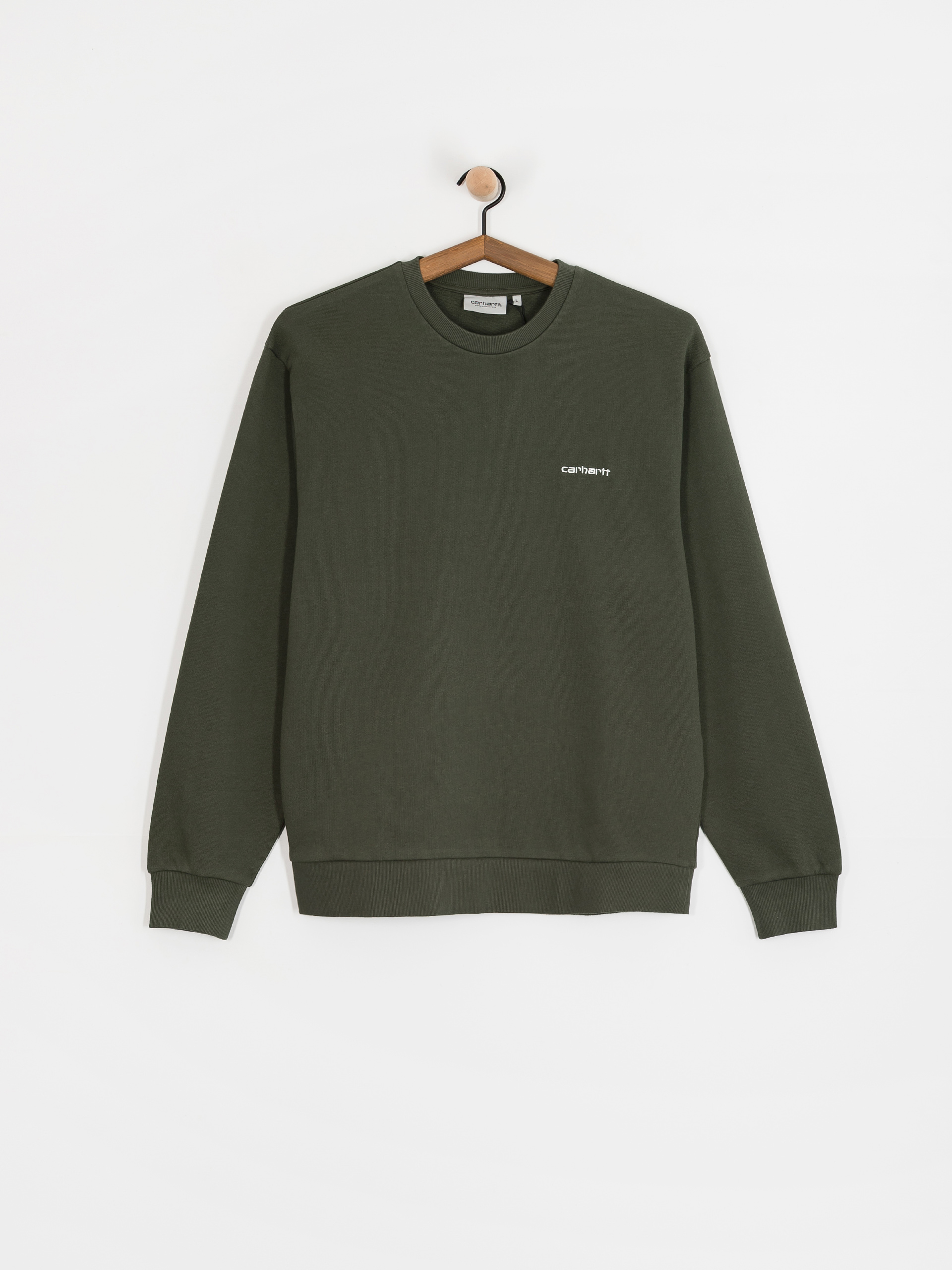 Carhartt WIP Sweatshirt Script Embroidery (opuntia/white)