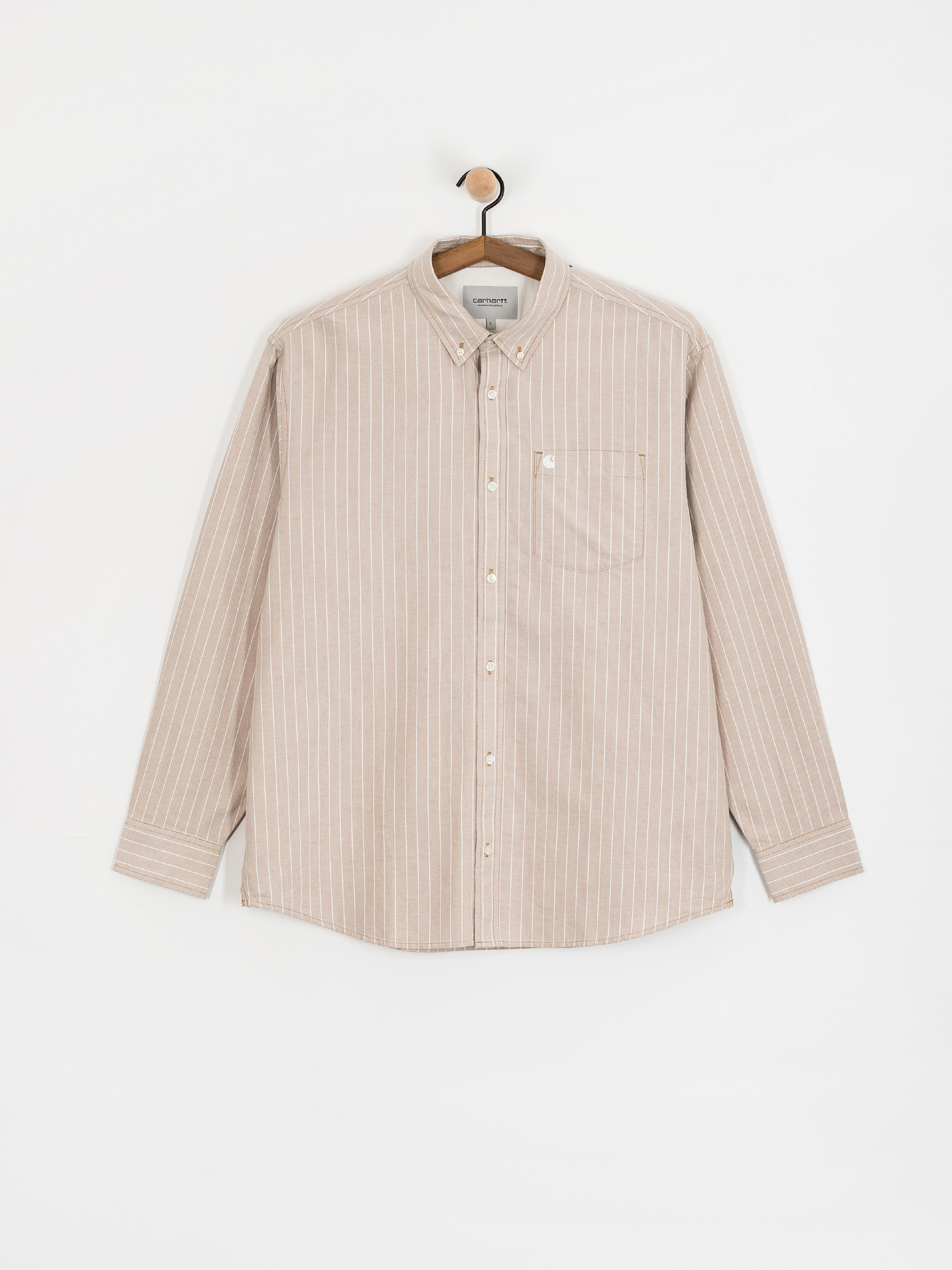 Carhartt WIP Shirt Cassel (cassel stripe/peanut/white)
