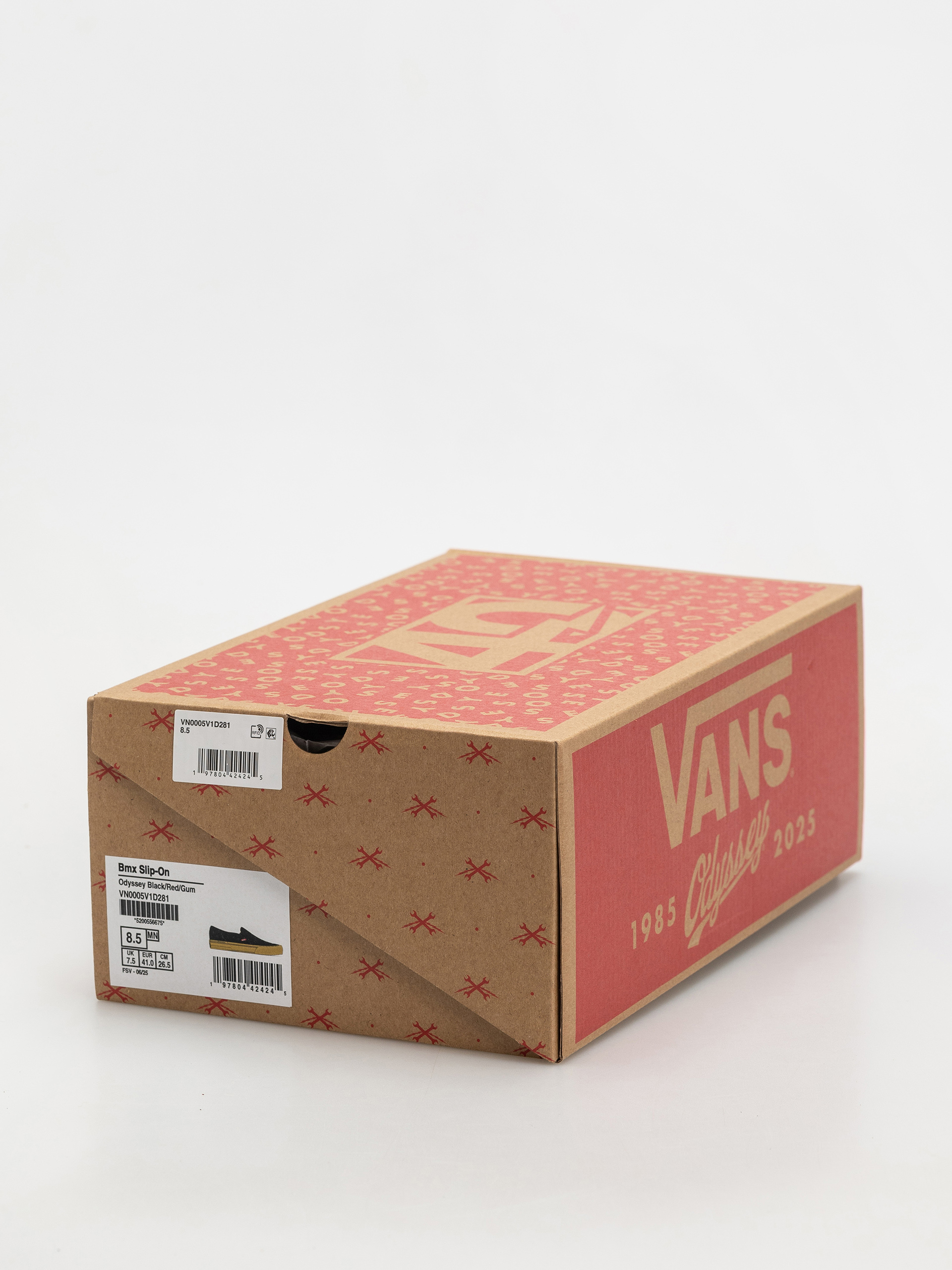 Vans Bmx Slip On Schuhe (odyssey black/red/gum)