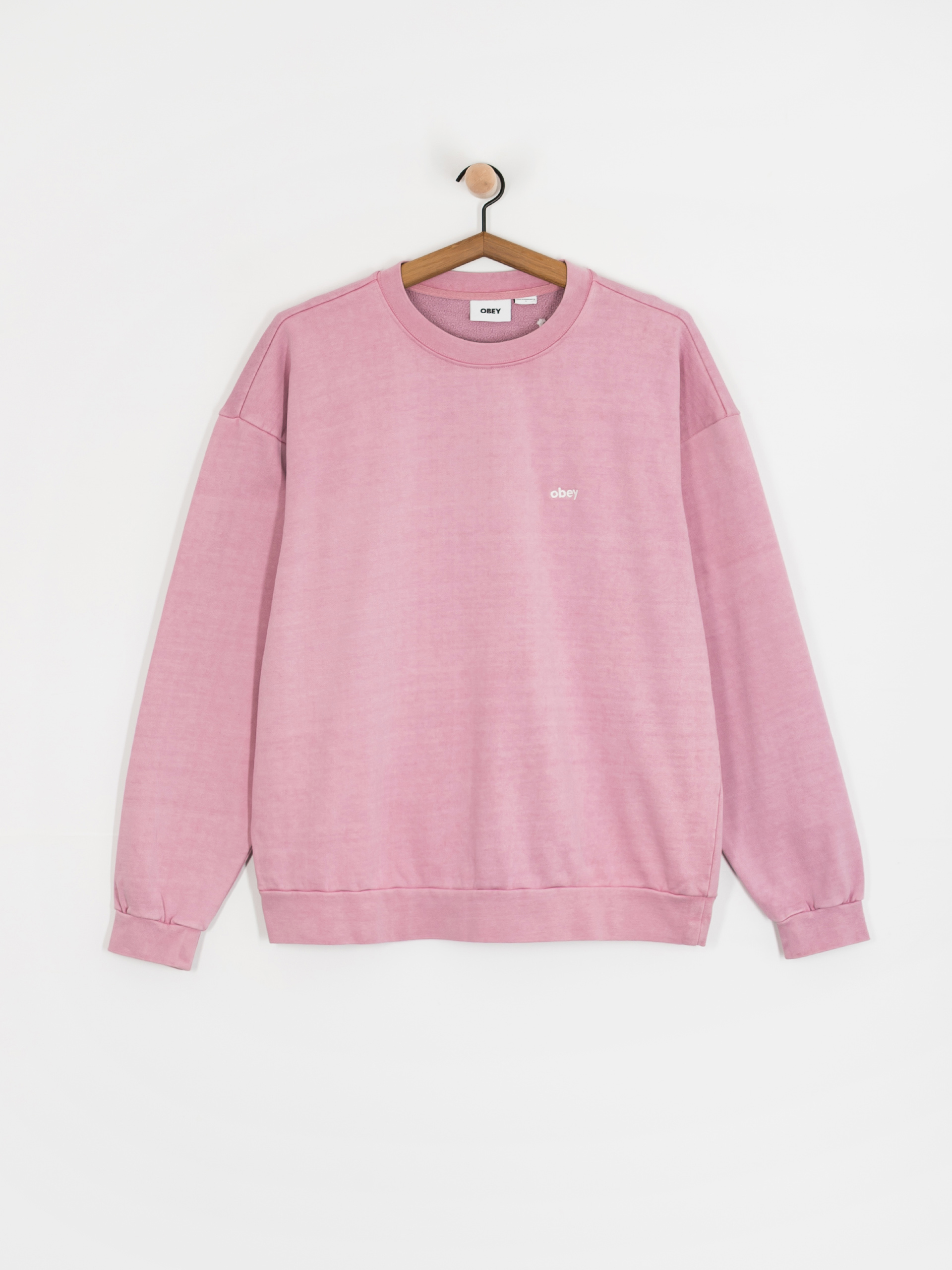 OBEY Lowercase Pigment Crew Sweatshirt - pink (pigment lilac)