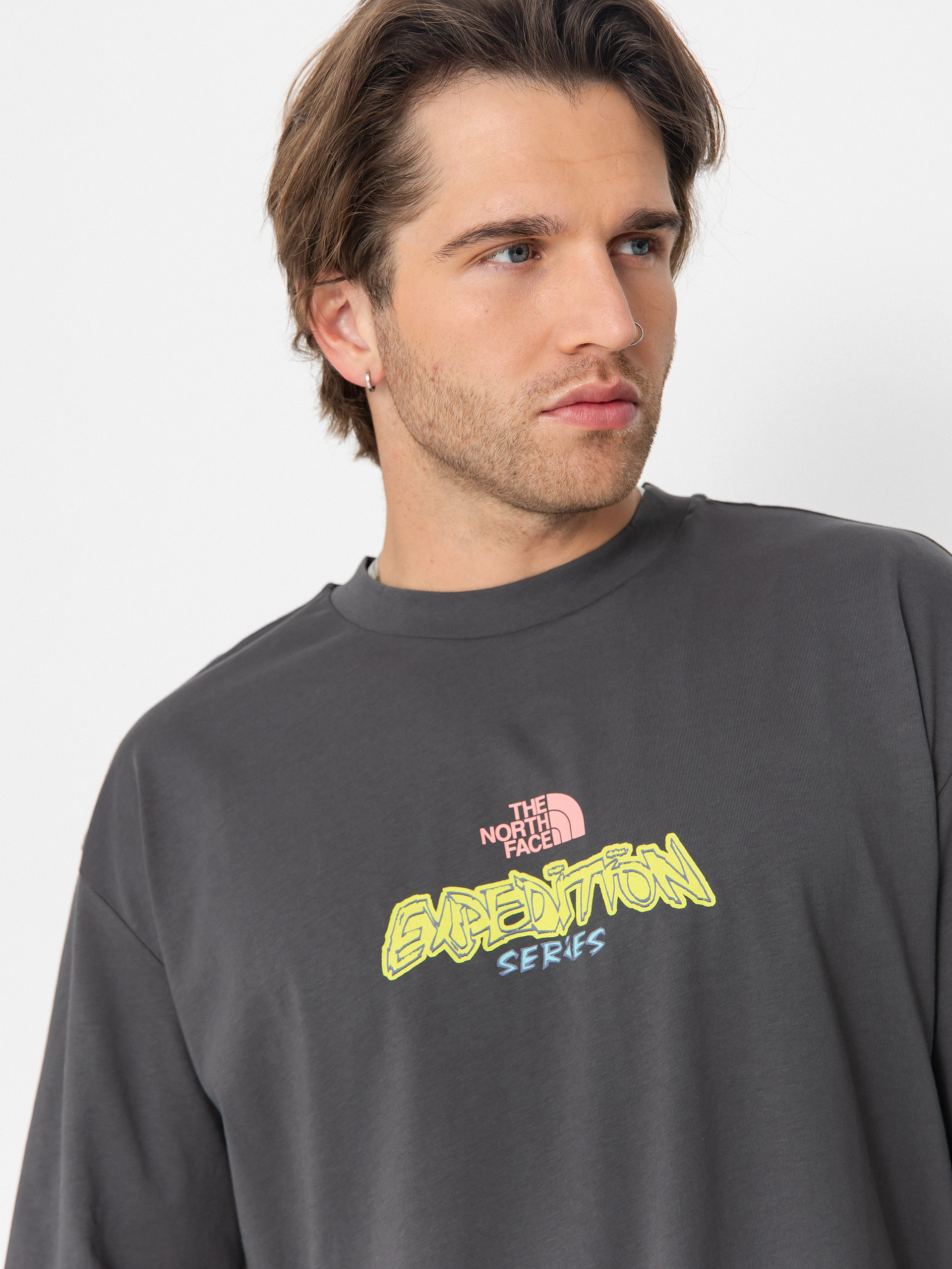 The North Face Expedition Celebration Oversized T-Shirt - grey