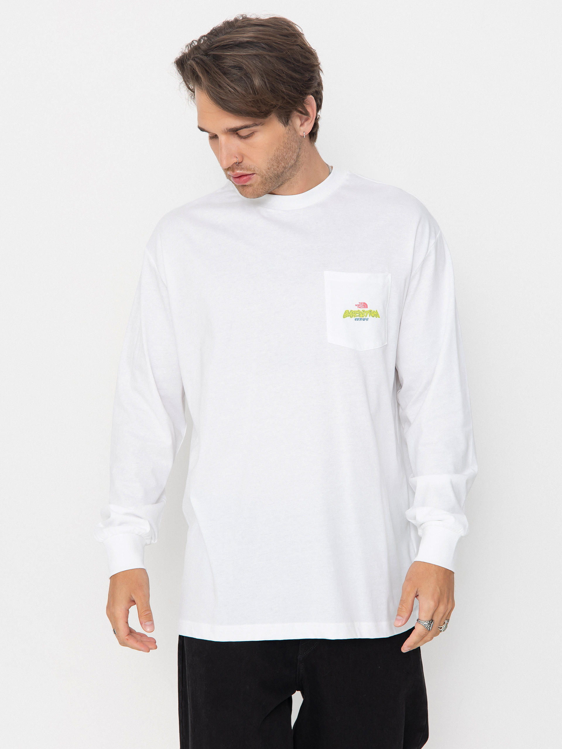 The North Face Expedition Celebration Oversized Longsleeve - white