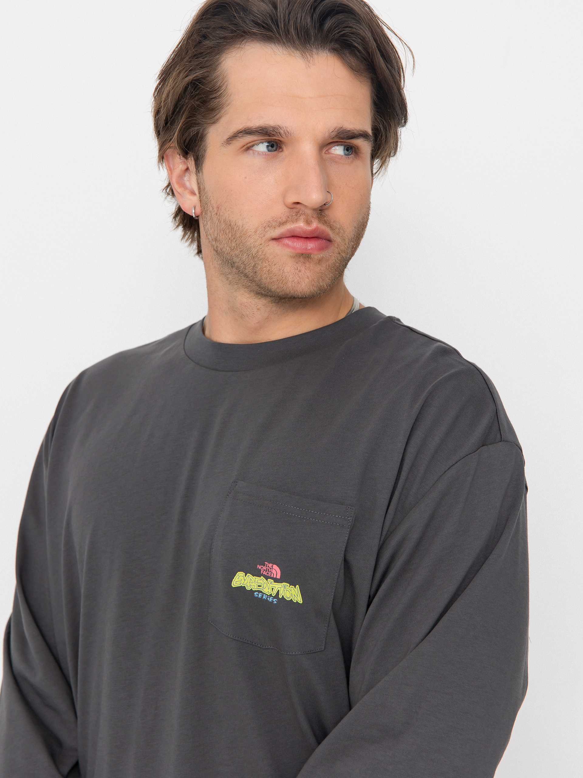 The North Face Expedition Celebration Oversized Longsleeve (anthracite grey)