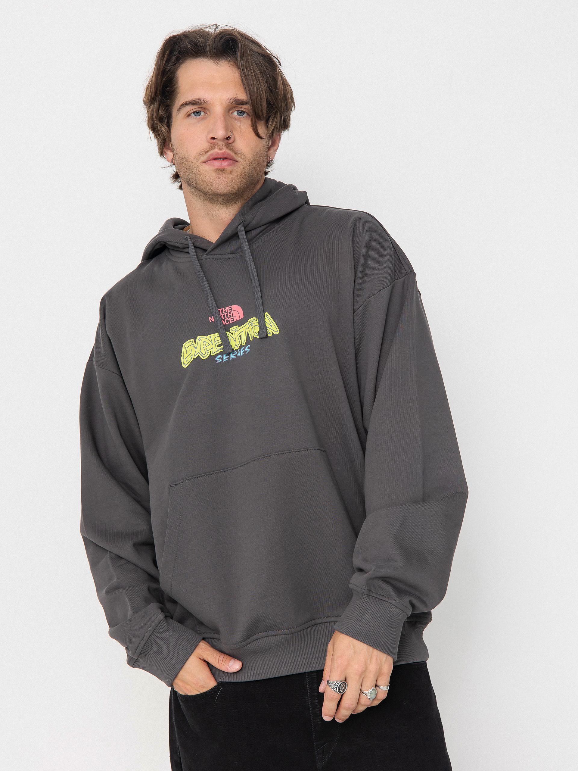 The North Face Expedition Celebration Oversized HD Hoodie (anthracite grey)