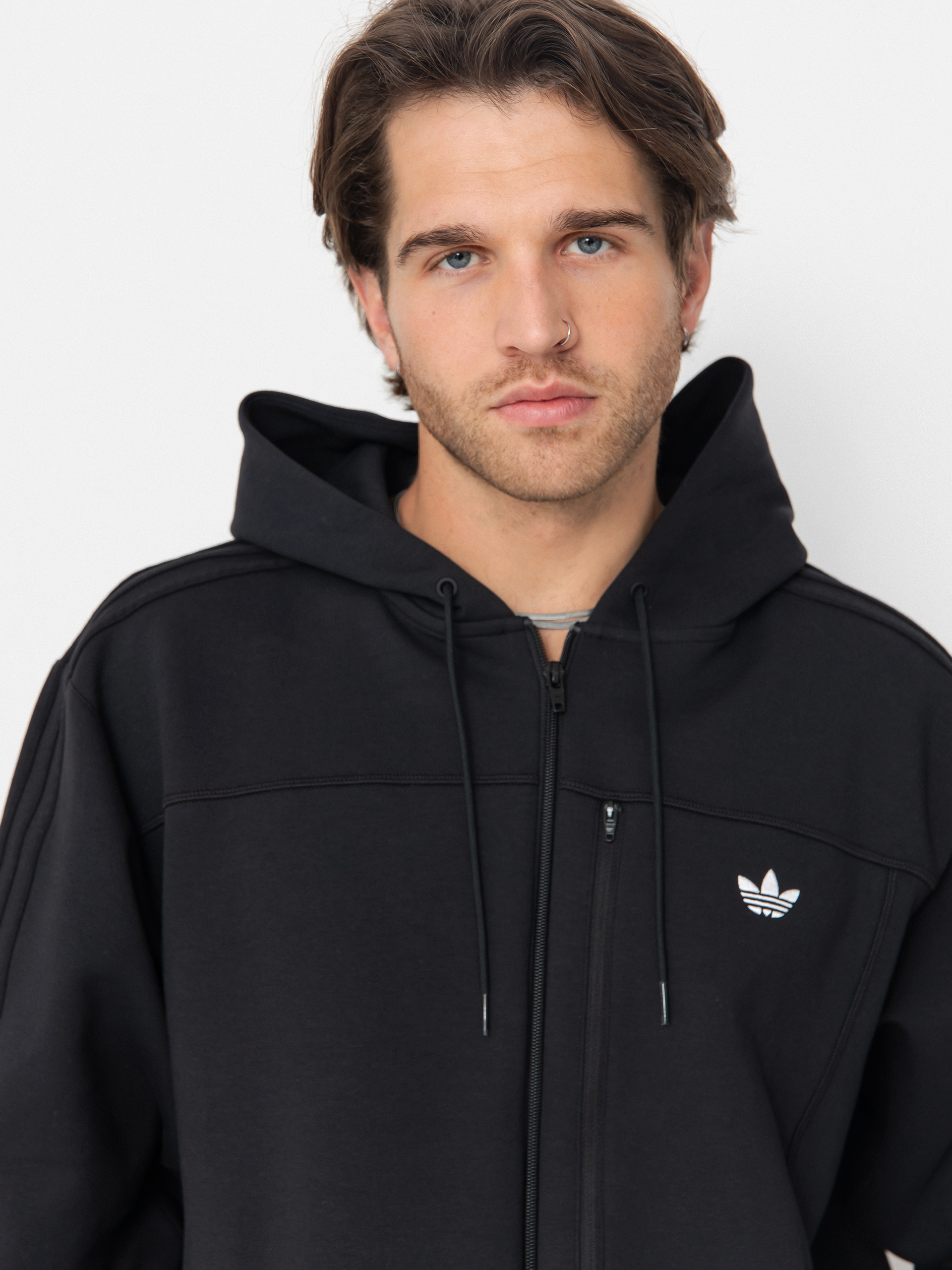 adidas Tech Fleece Jacke (black/white)