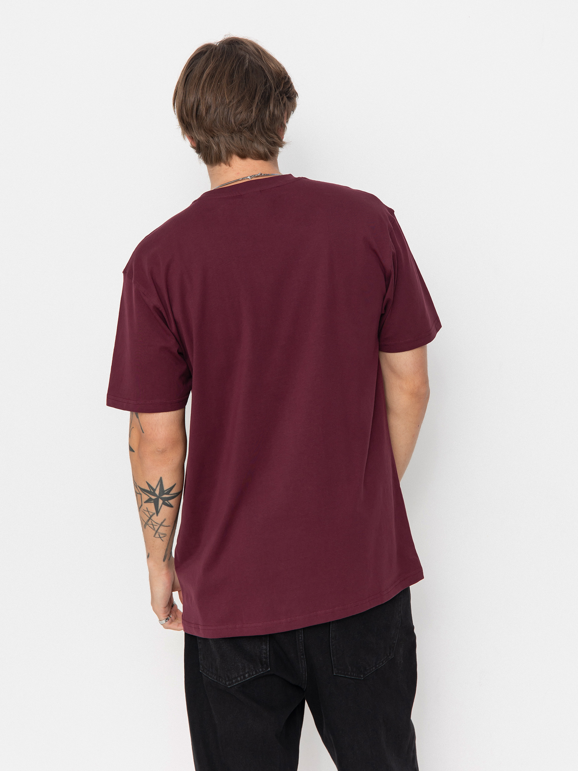 Santa Cruz Hand Dot Front T-Shirt (dark cherry)