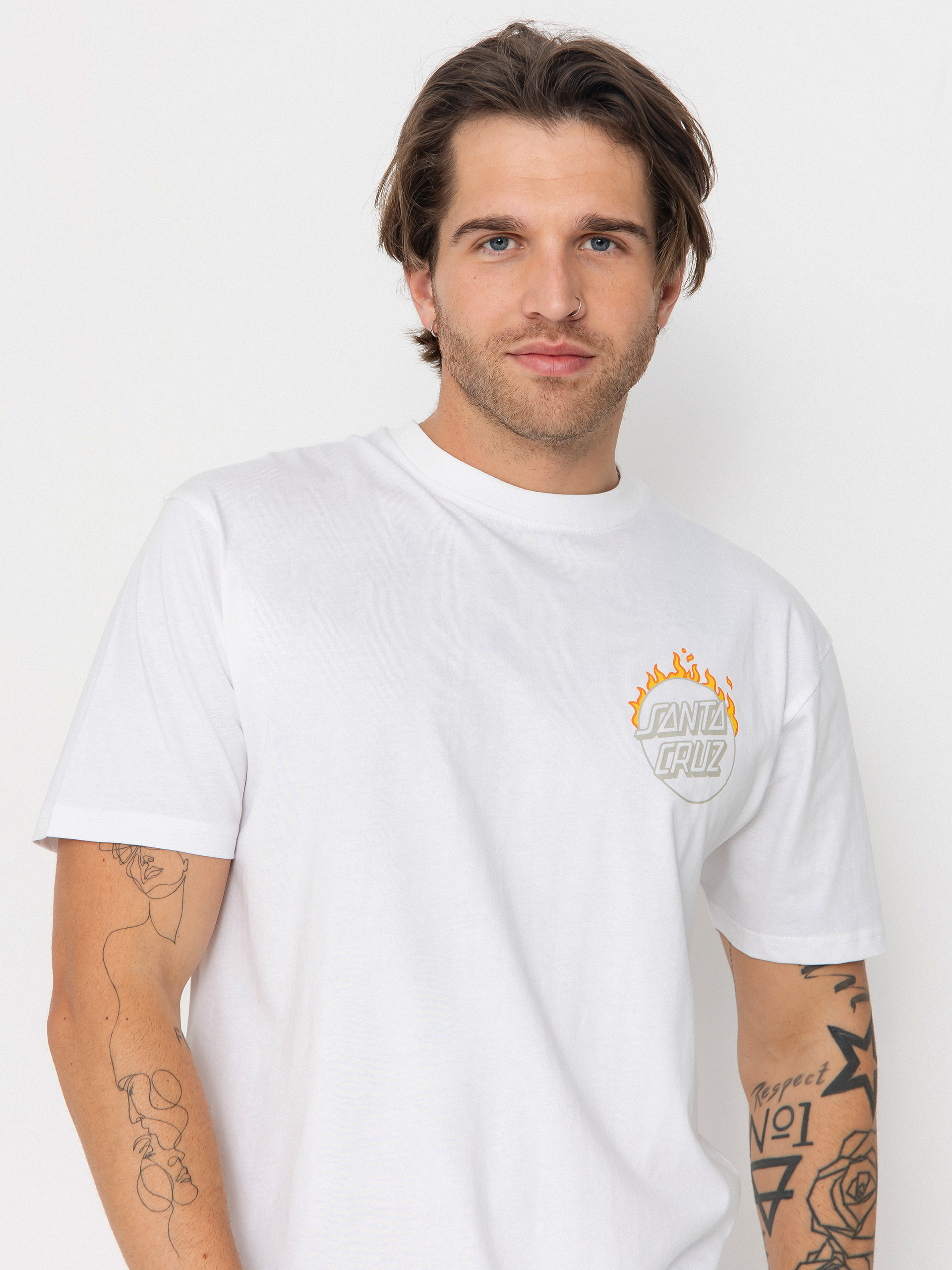 Santa Cruz Burnt Opus Ovrszd T-Shirt (white)