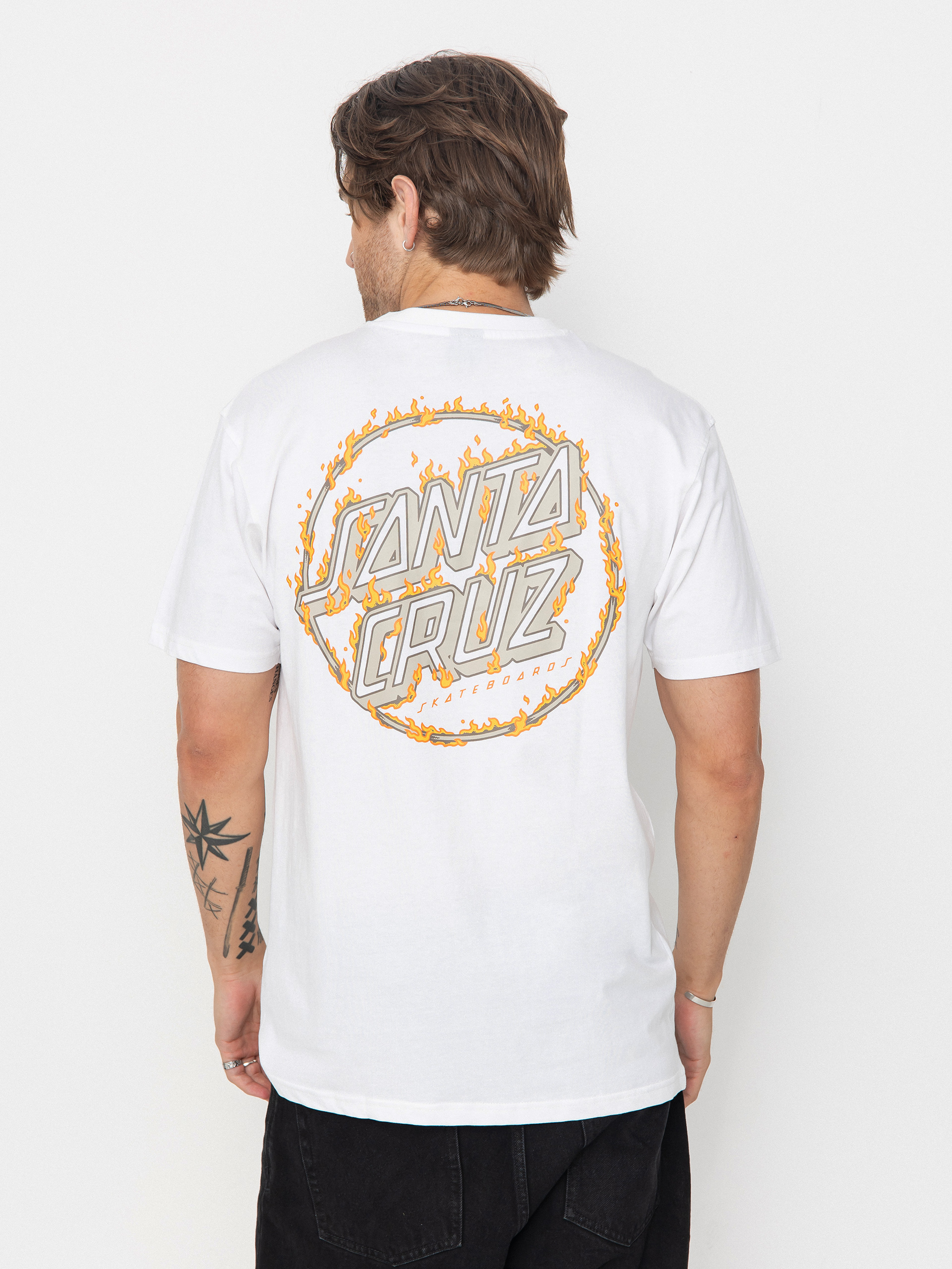 Santa Cruz Burnt Opus Ovrszd T-Shirt (white)
