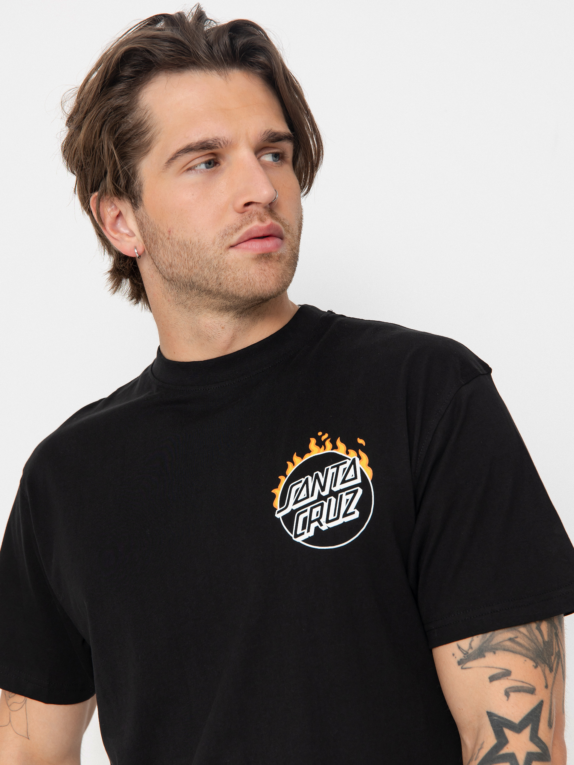 Santa Cruz Burnt Opus Ovrszd T-Shirt (black)