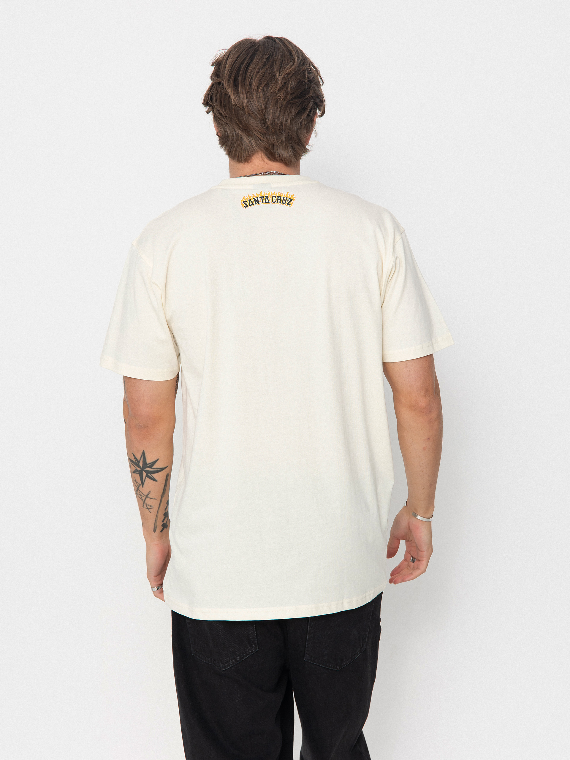 Santa Cruz Burnt Bone Hand T-Shirt (unbleached cotton)