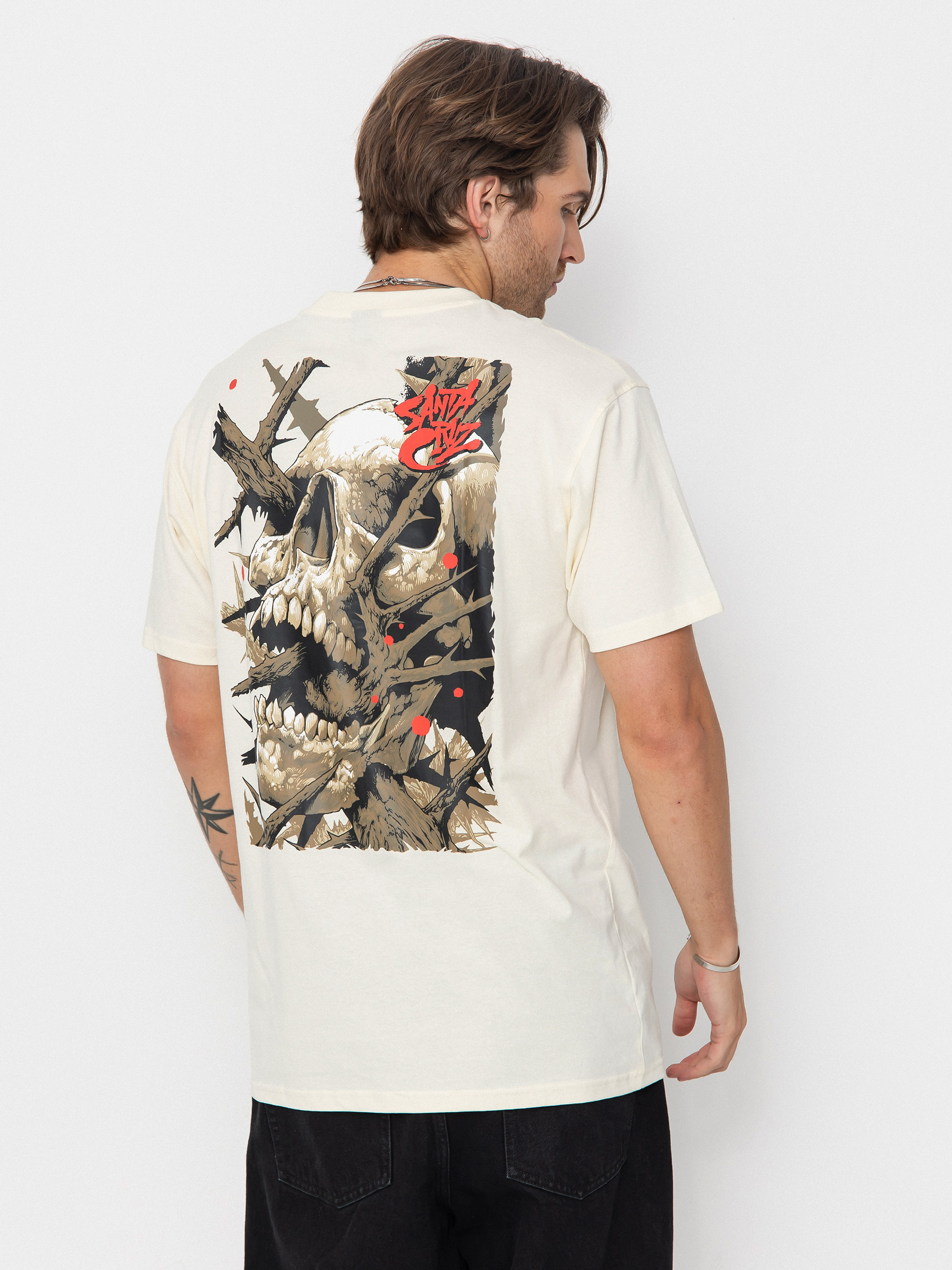 Santa Cruz Pace Deathtrap T-Shirt (unbleached cotton)