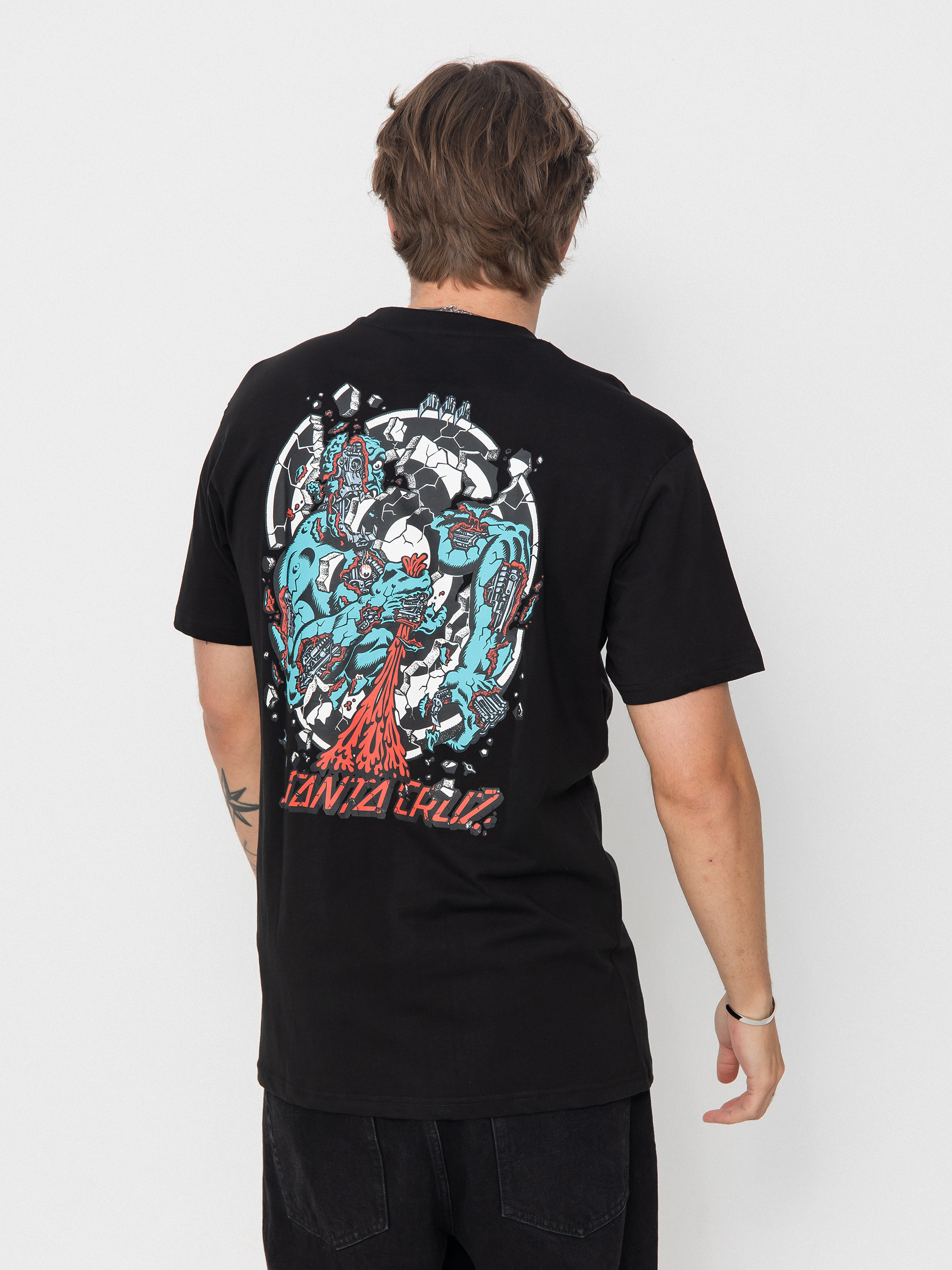 Santa Cruz Roskopp Dissect Strip T-Shirt (black)