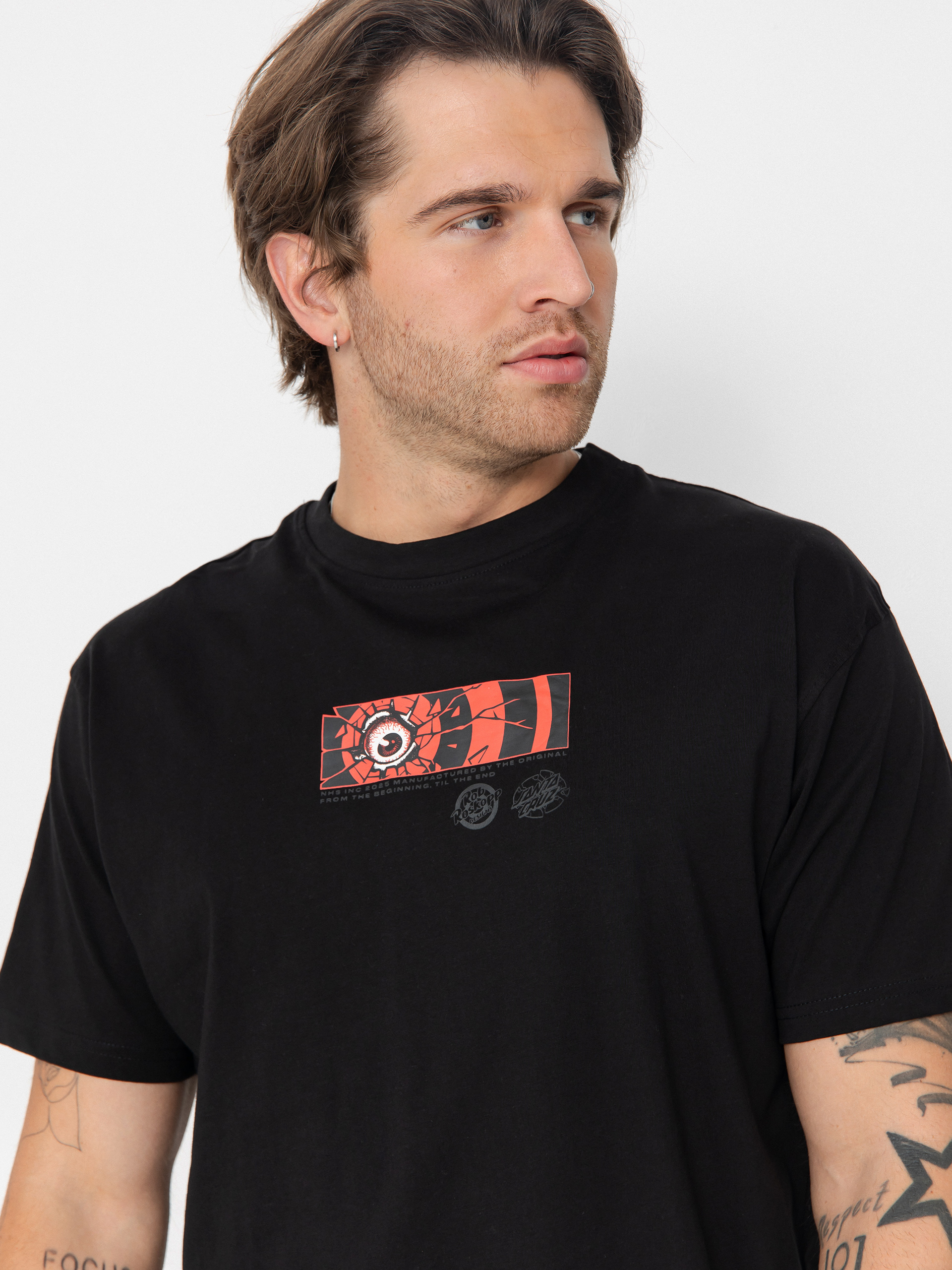 Santa Cruz Roskopp Dissect Strip T-Shirt (black)