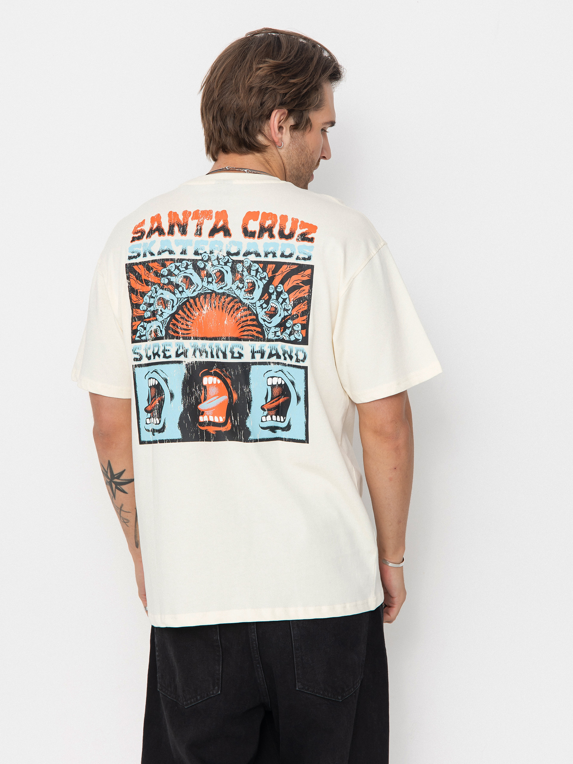 Santa Cruz VTG Screaming Connect T-Shirt - beige (unbleached cotton)